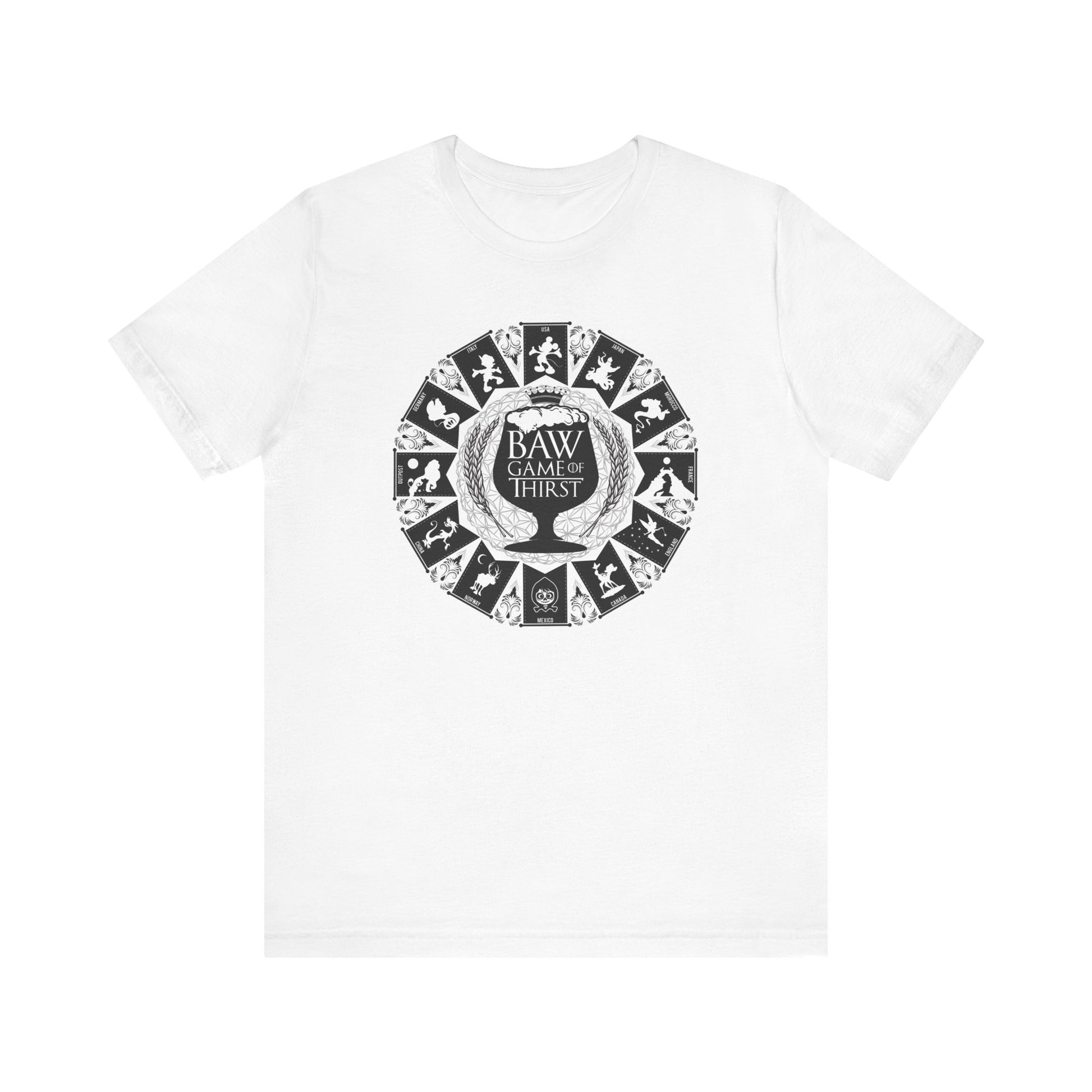 Game of Thirst Epcot Group Drinking t-shirt mens womens ladies | Speak Out Shirts