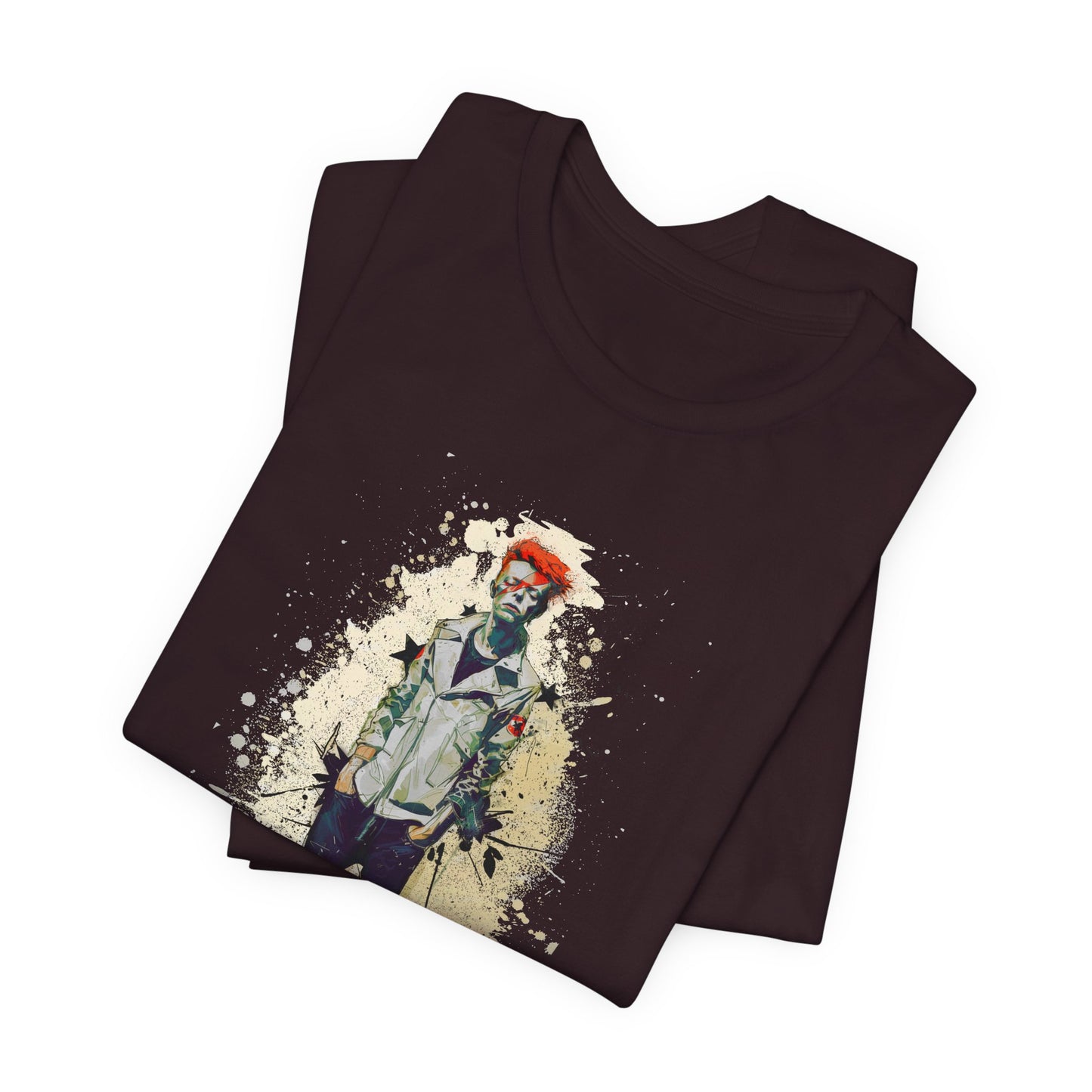 Young David Bowie graphic tee Ñ teenage punk-era portrait of the rock legend