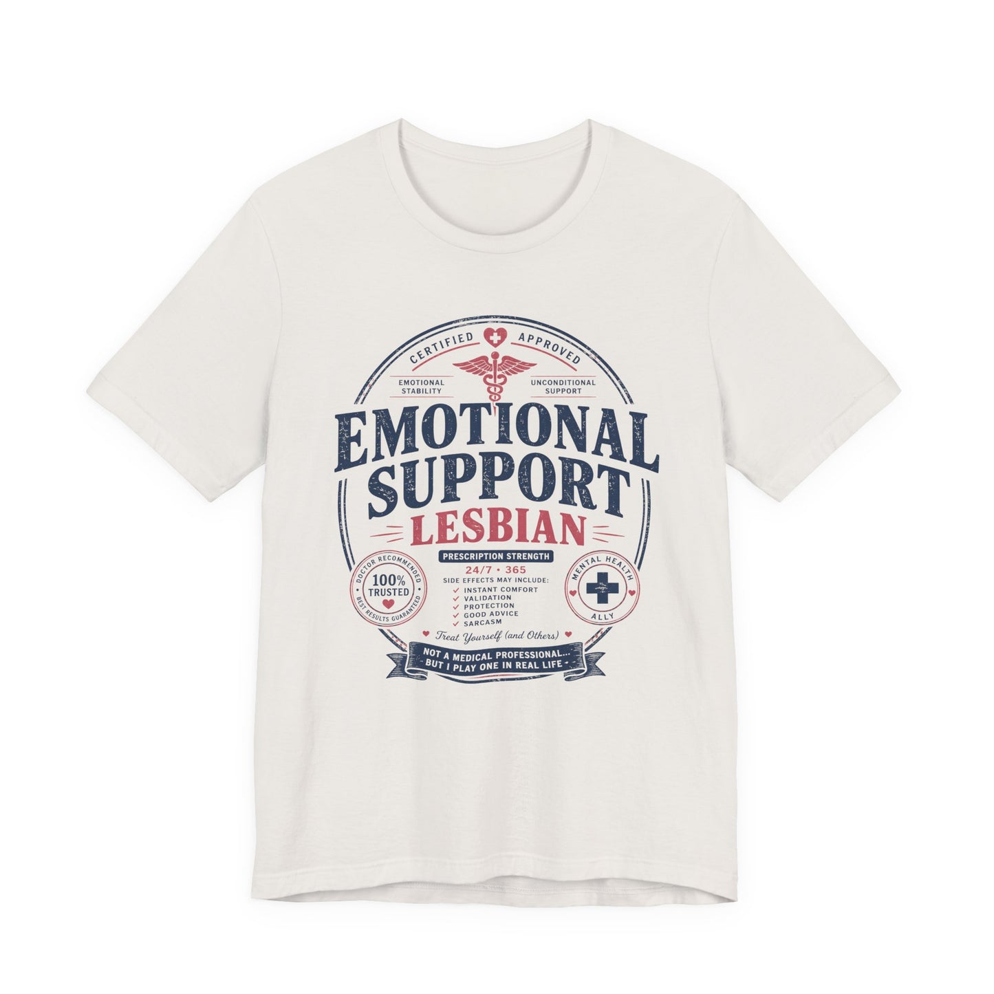 Emotional Support Lesbian Unisex Tee