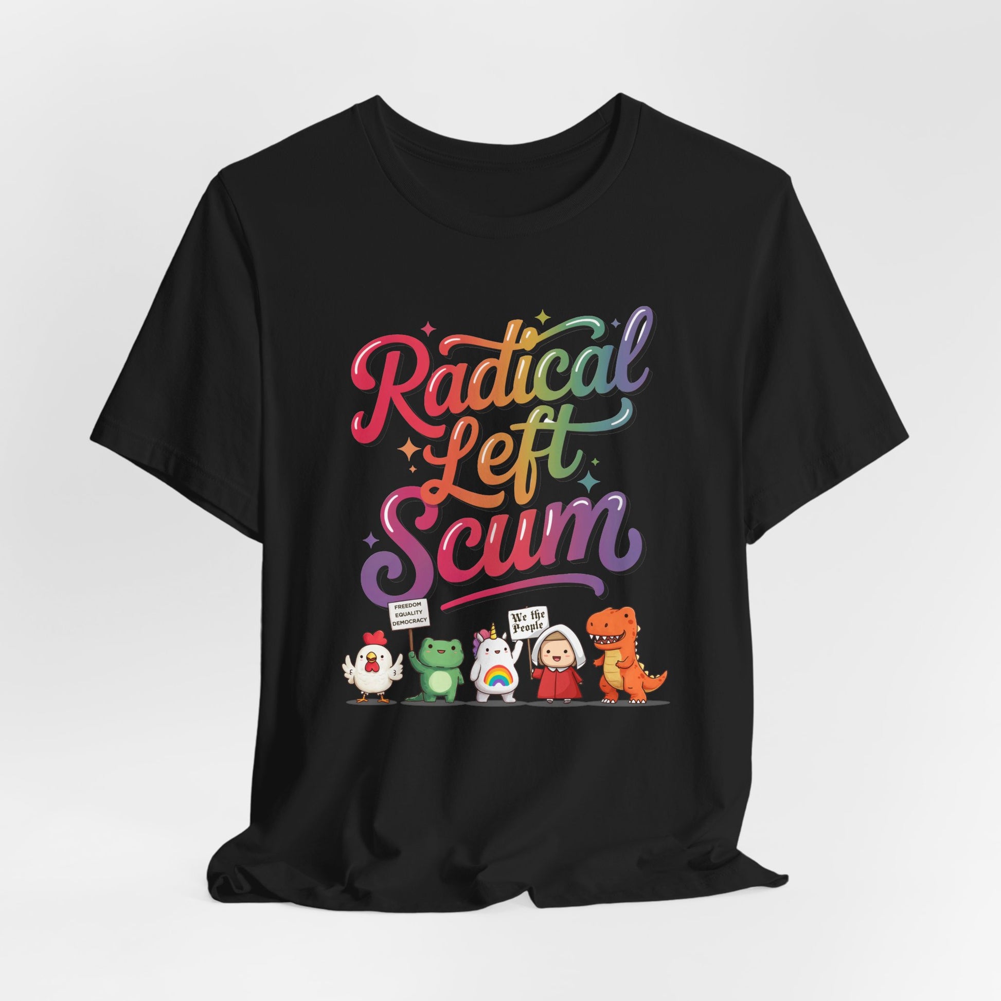 Radical Left Scum Protest Icons Short Sleeve t-shirt protest mens womens | Speak Out Shirts