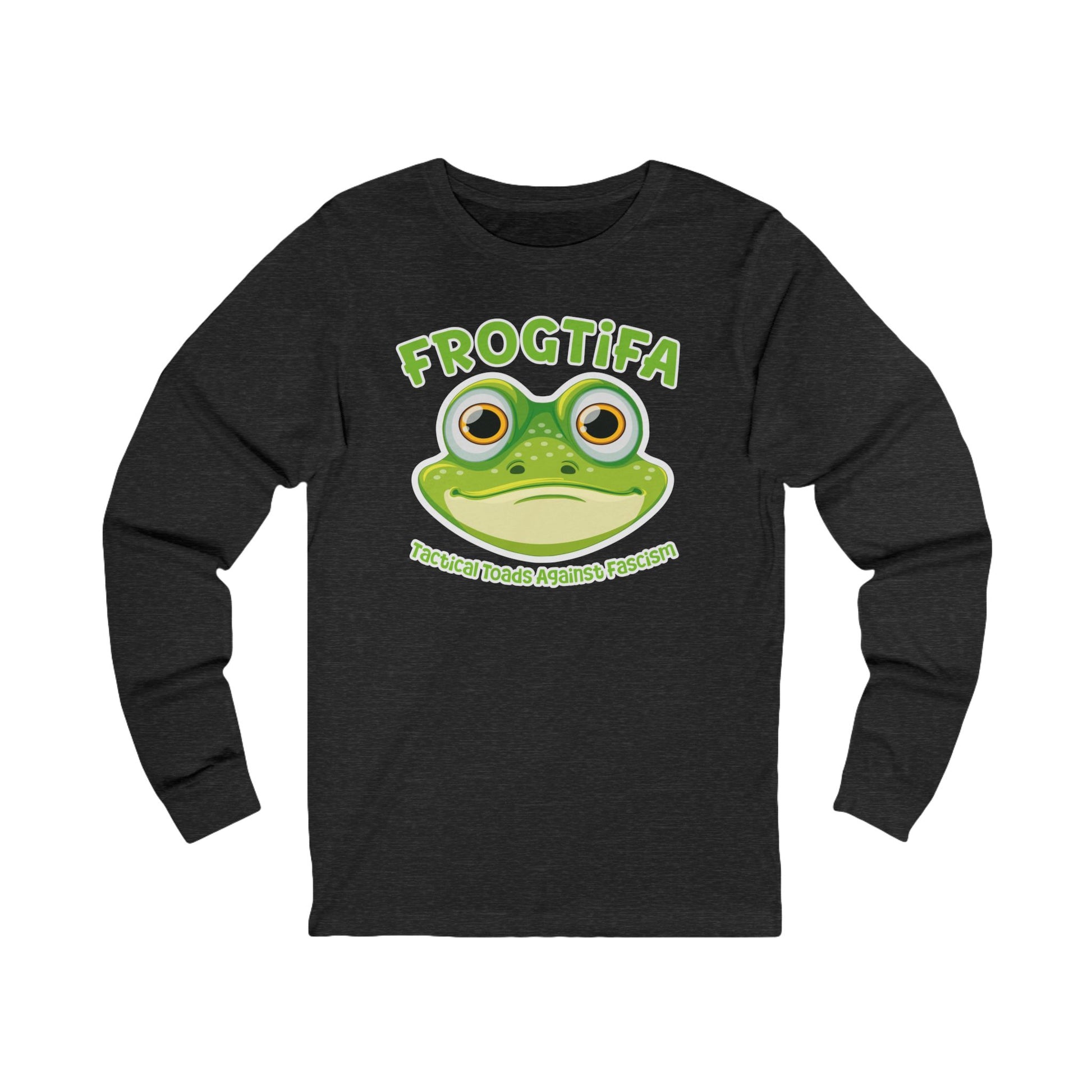 FROGTIFA Tactical Toads Against Fascism Long Sleev t-shirt protest mens womens | Speak Out Shirts