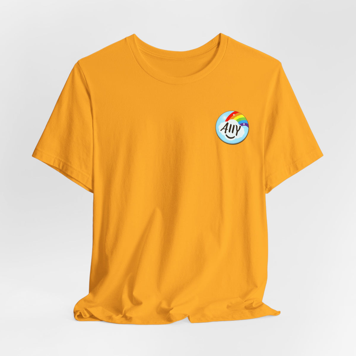 Ally Rainbow Heart Tee - LGBTQ+ Pride Support T-Shirt