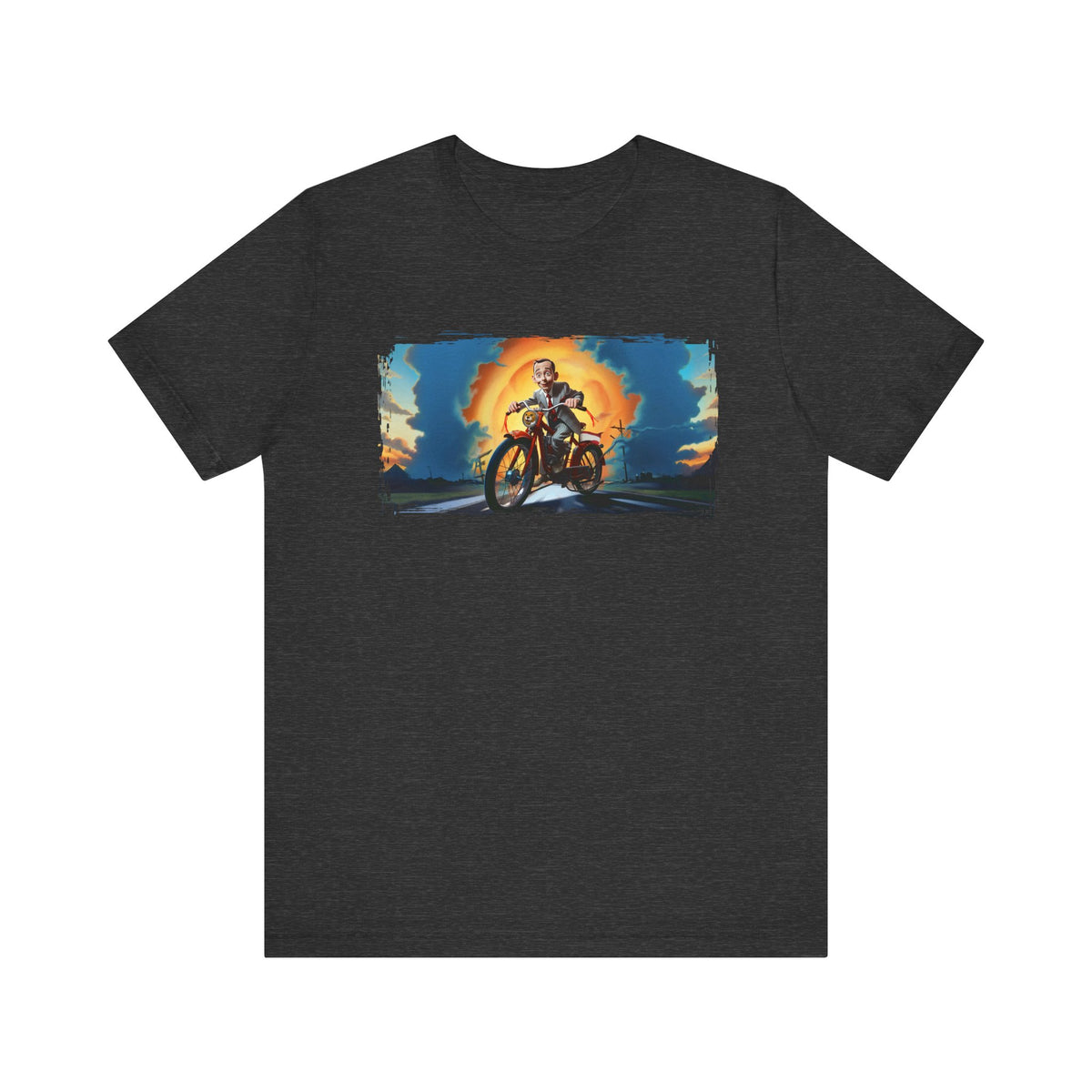 Pee Wee Herman Riding into the Sunset Graphic Tee