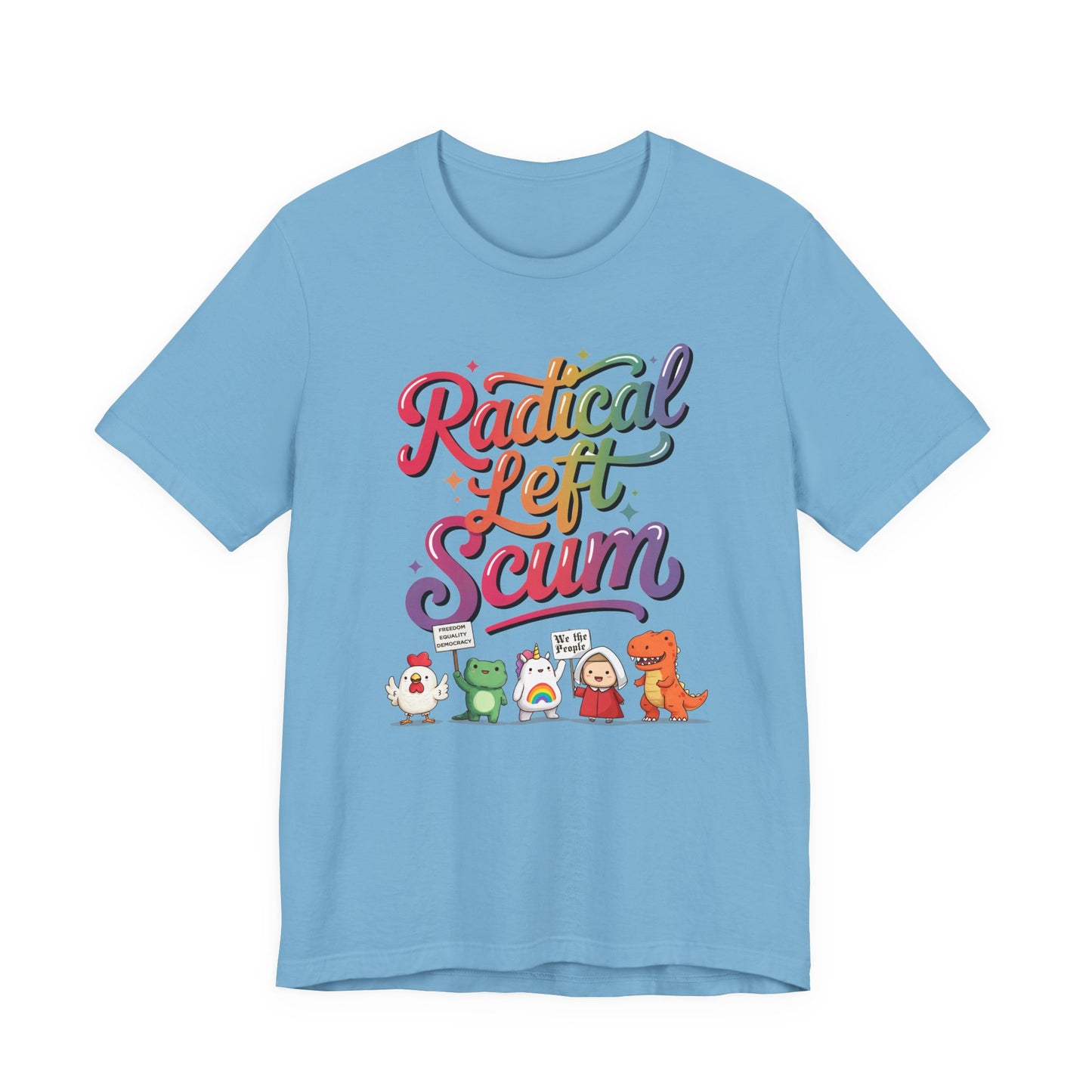 Radical Left Scum Protest Icons Short Sleeve t-shirt protest mens womens | Speak Out Shirts