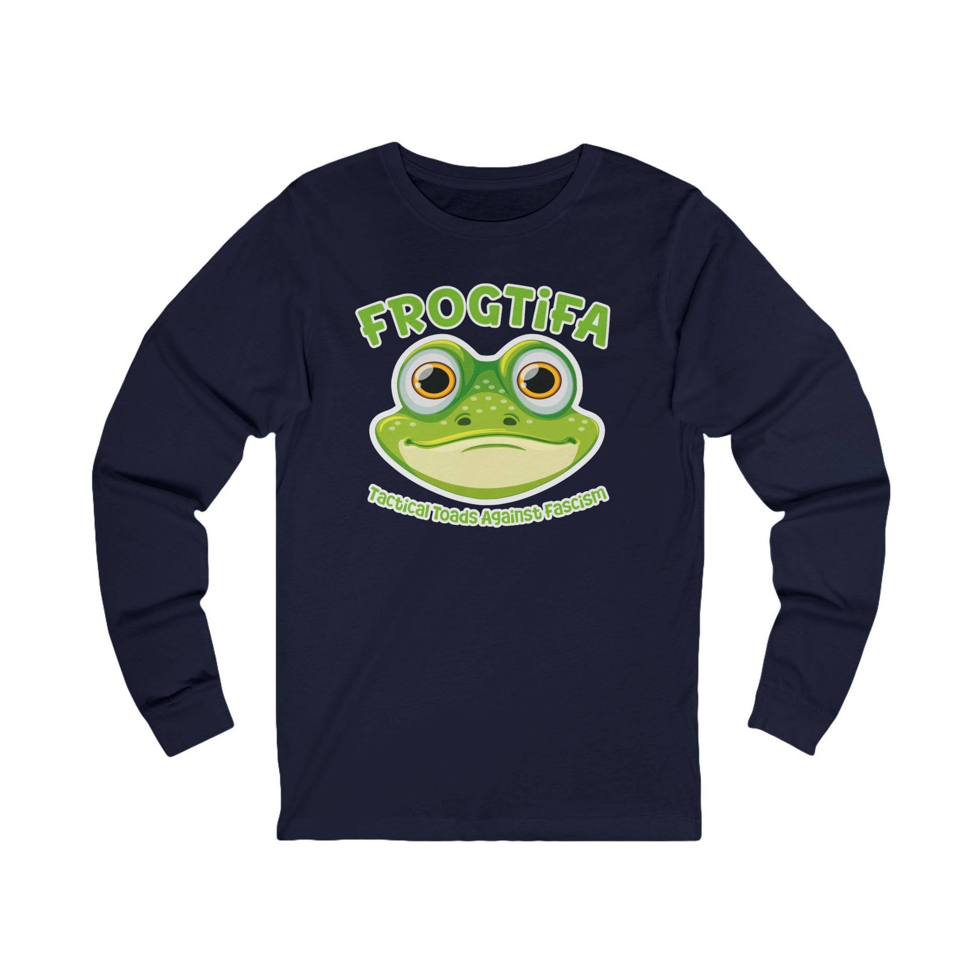 FROGTIFA Tactical Toads Against Fascism Long Sleev t-shirt protest mens womens | Speak Out Shirts