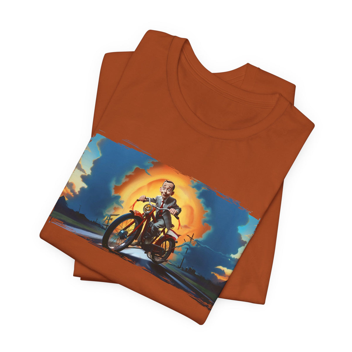 Pee Wee Herman Riding into the Sunset Graphic Tee