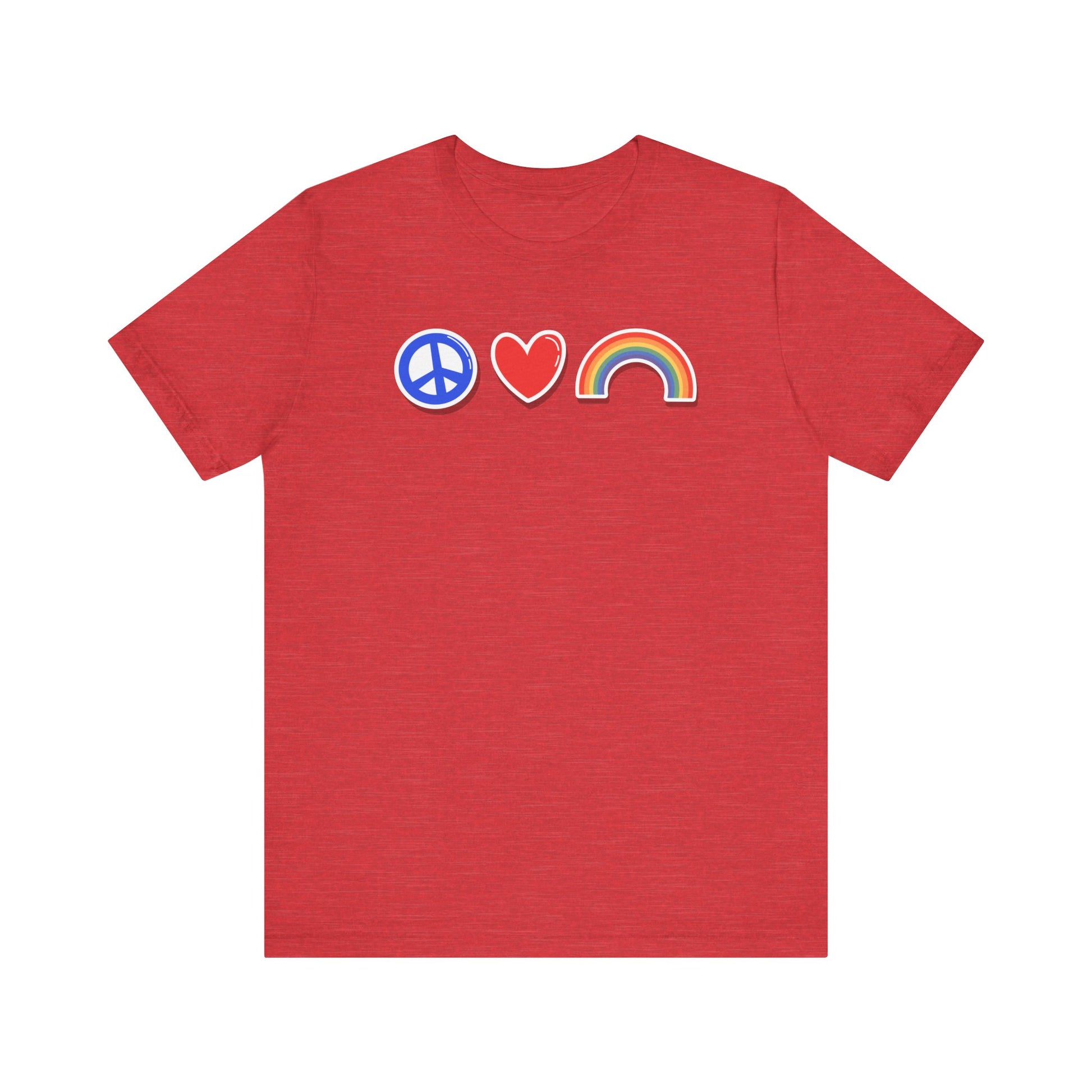 Peace, Love & Pride Tee - LGBTQ+ Pride Shirt