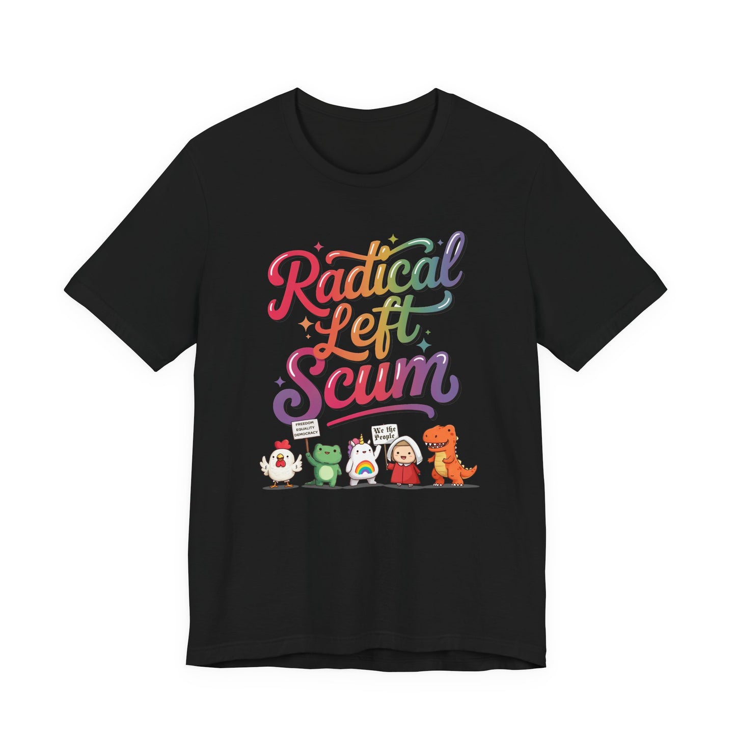 Radical Left Scum Protest Icons Short Sleeve t-shirt protest mens womens | Speak Out Shirts