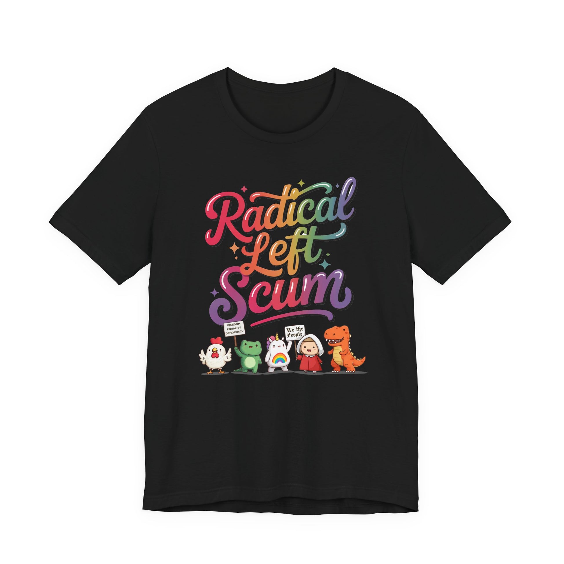 Radical Left Scum Protest Icons Short Sleeve t-shirt protest mens womens | Speak Out Shirts