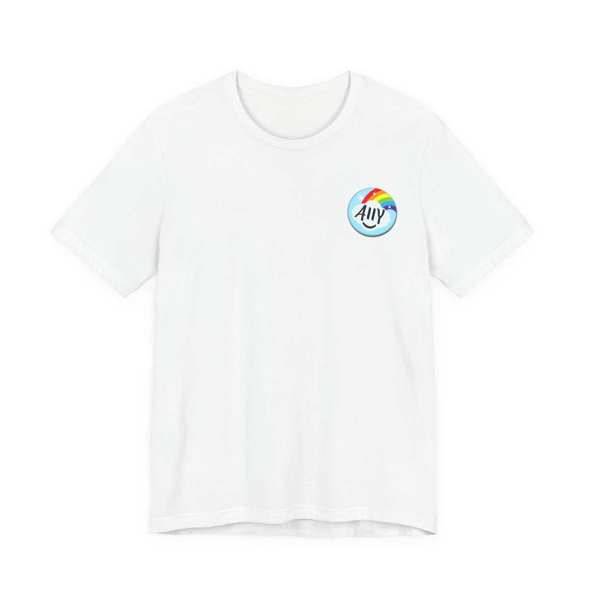 Ally Rainbow Heart Tee - LGBTQ+ Pride Support T-Shirt