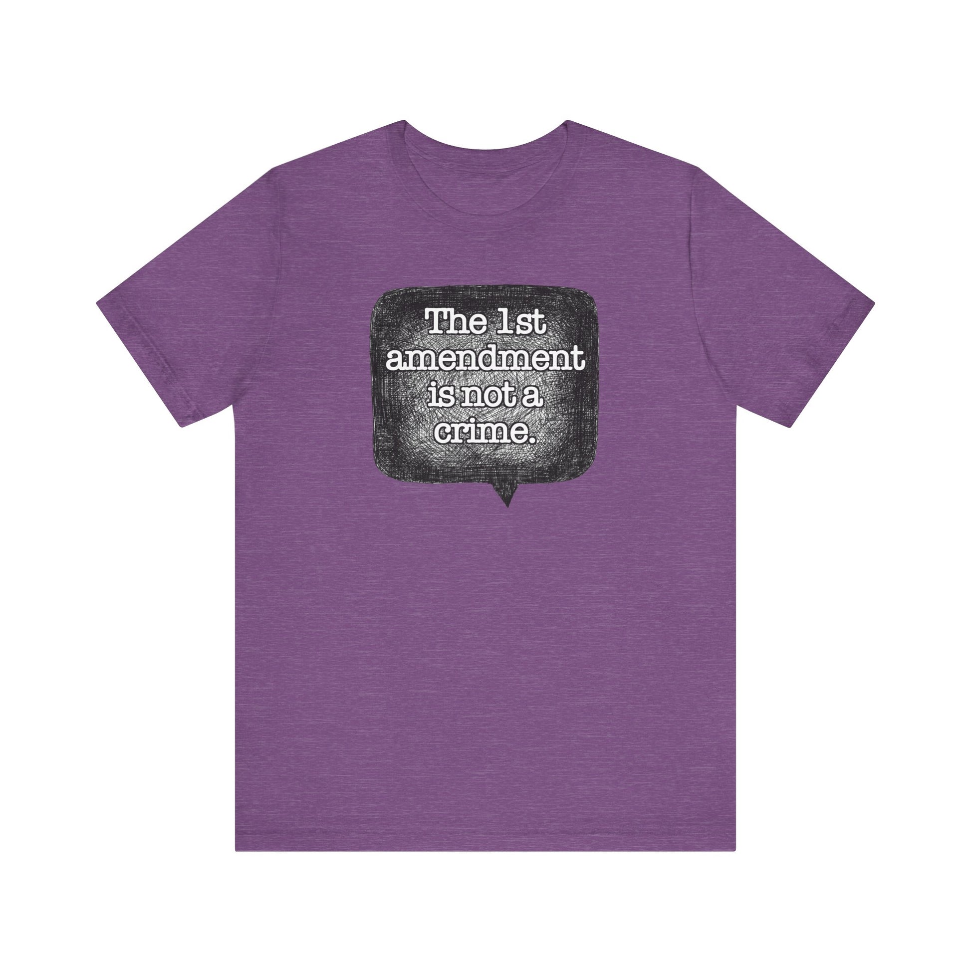 The First Amendment is not a Crime Speech Bubble t-shirt protest mens womens | Speak Out Shirts