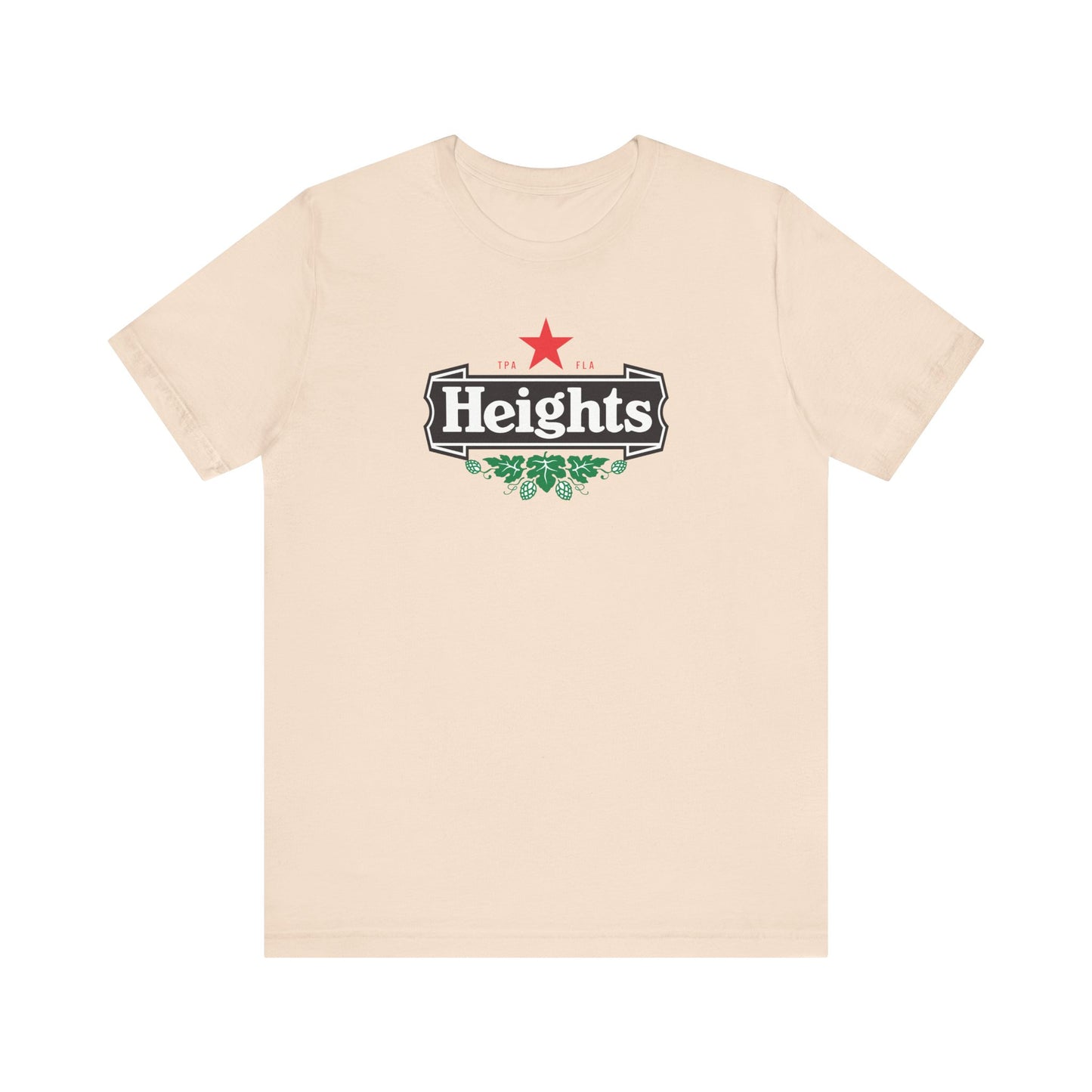 Heights Heinies - Unisex Beer Label Shirt for Tampa, FL