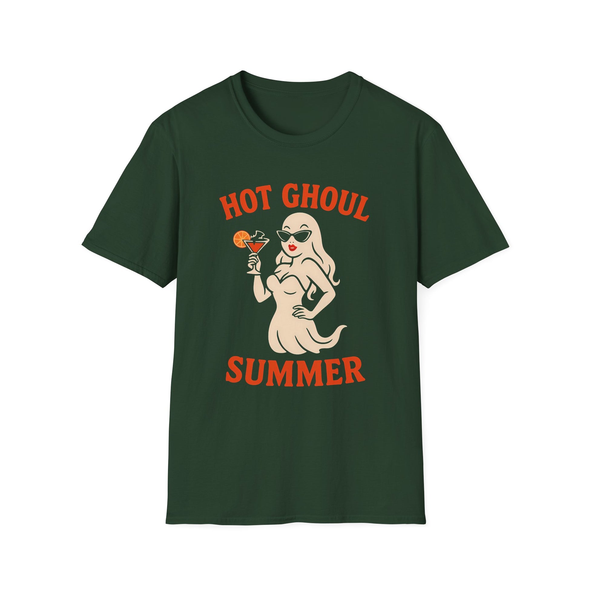 Hot Ghoul Summer Design Halloween t-shirt funny mens womens | Speak Out Shirts