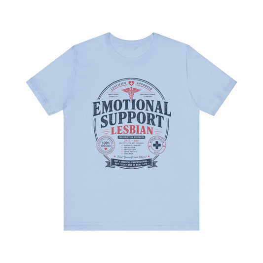 Emotional Support Lesbian Unisex Tee