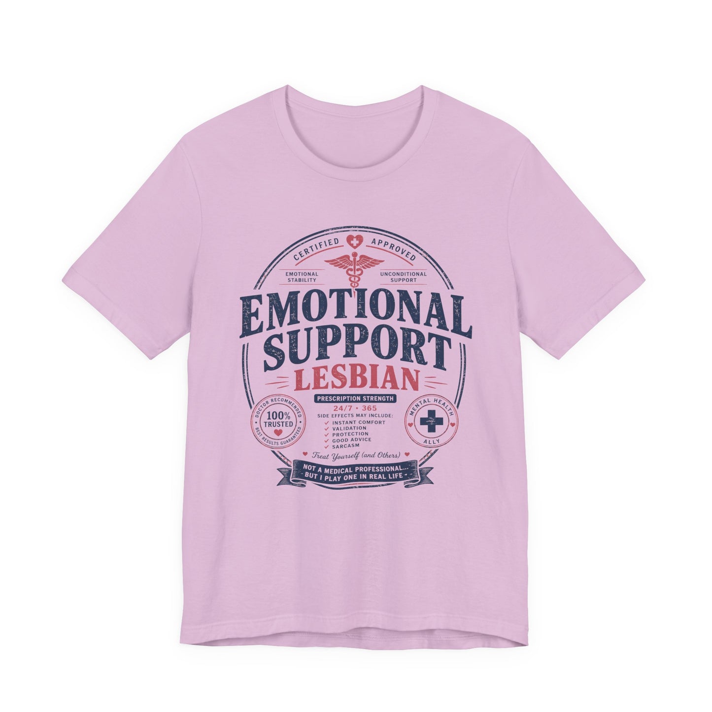 Emotional Support Lesbian Unisex Tee