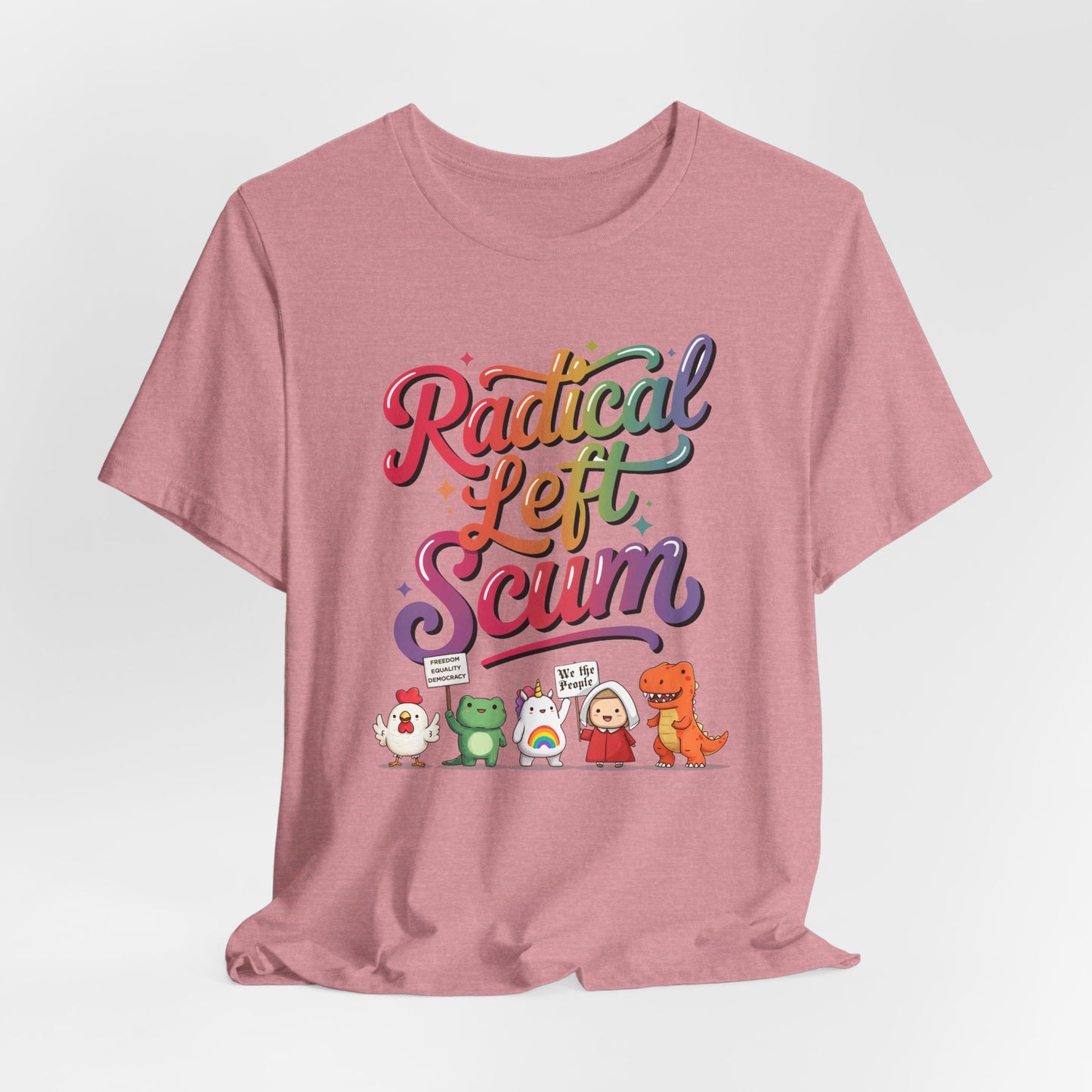 Radical Left Scum Protest Icons Short Sleeve t-shirt protest mens womens | Speak Out Shirts