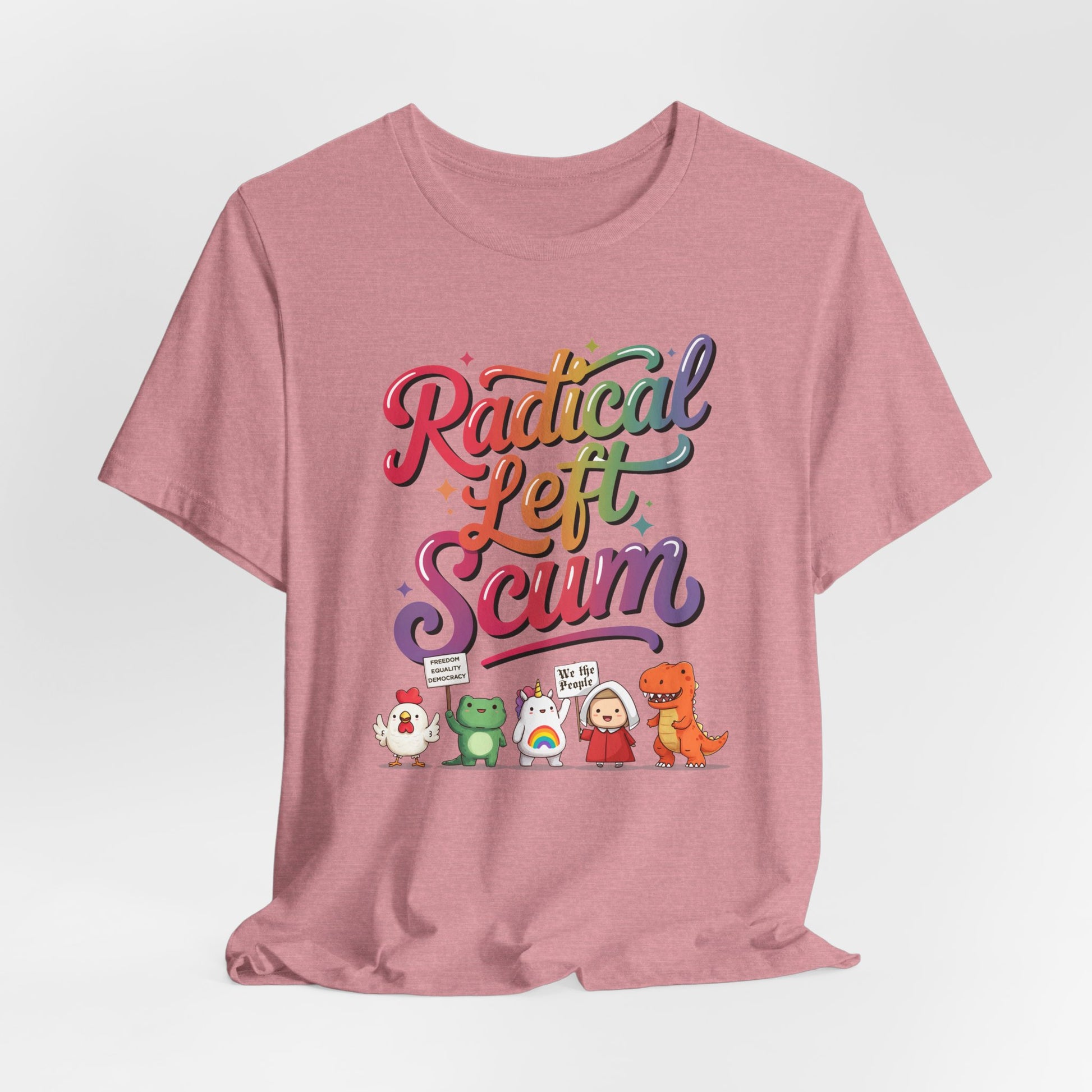 Radical Left Scum Protest Icons Short Sleeve t-shirt protest mens womens | Speak Out Shirts