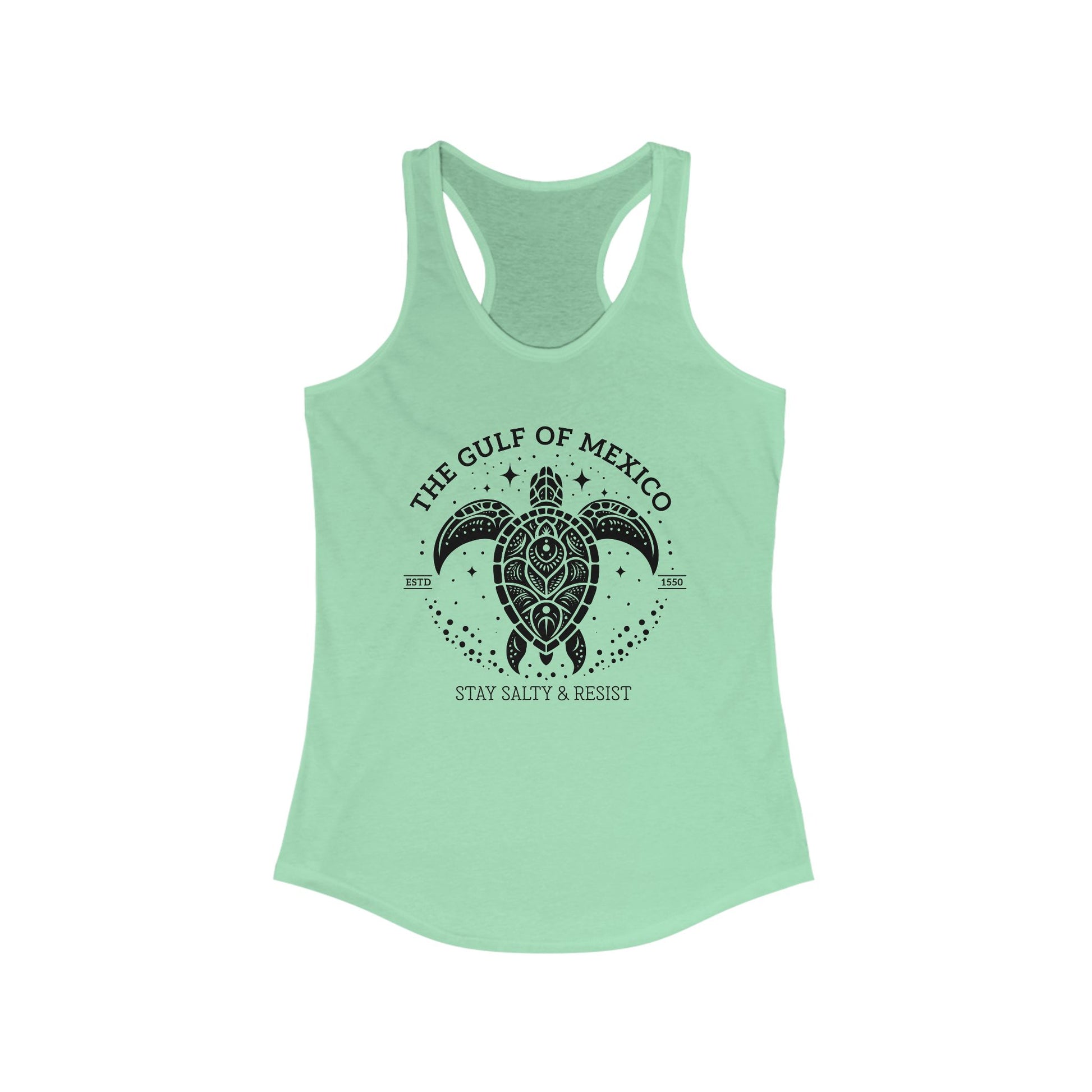Gulf of México Tortuga Tank Stay Salty & Resist t-shirt protest mens womens | Speak Out Shirts