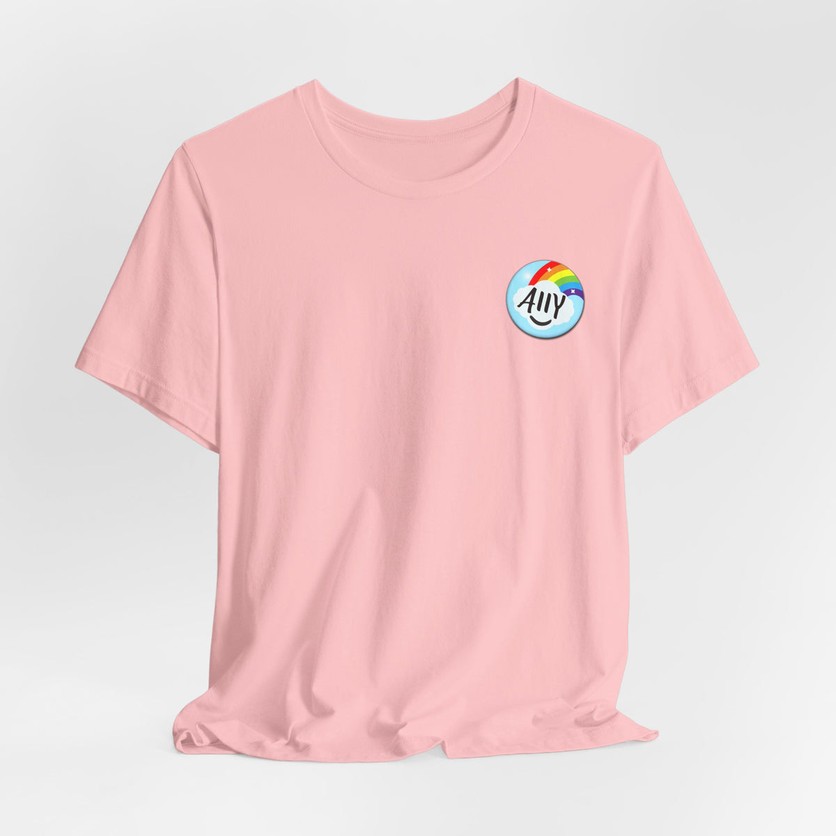 Ally Rainbow Heart Tee - LGBTQ+ Pride Support T-Shirt