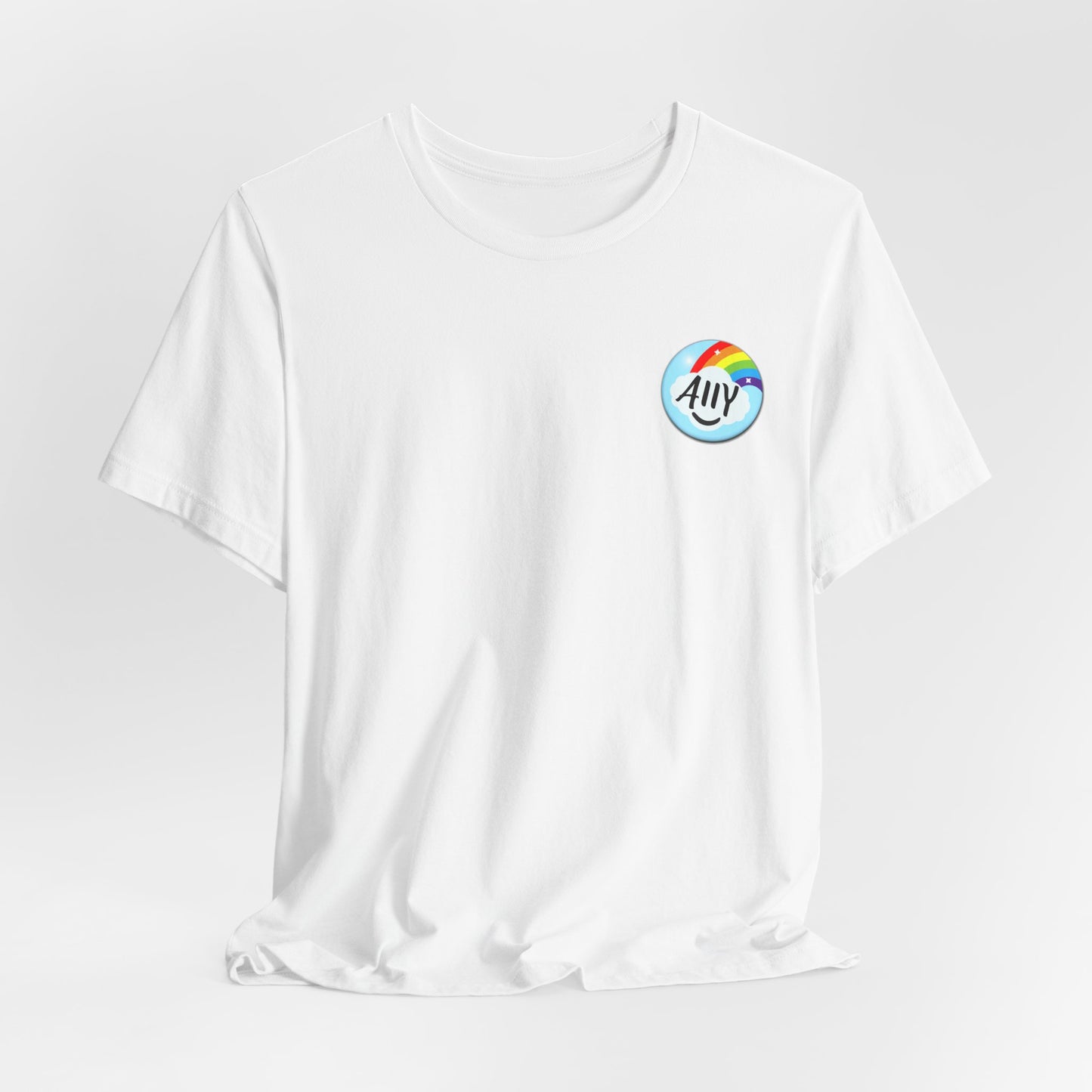Ally Rainbow Heart Tee - LGBTQ+ Pride Support T-Shirt