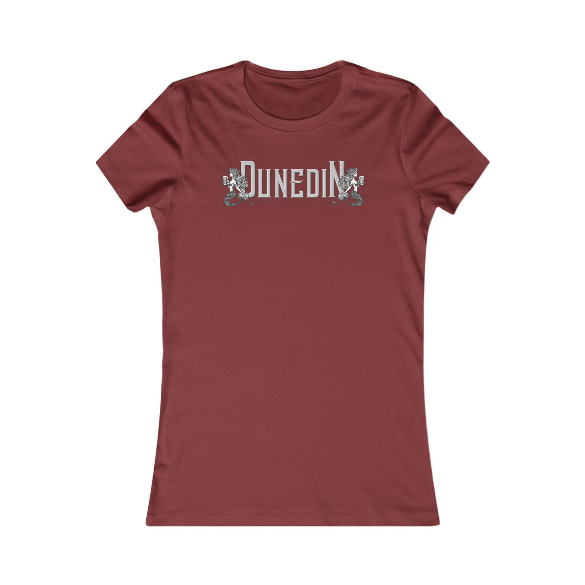 Dunedin FL Mermaids Women's Tee — Yellow Graphic Cotton Shirt
