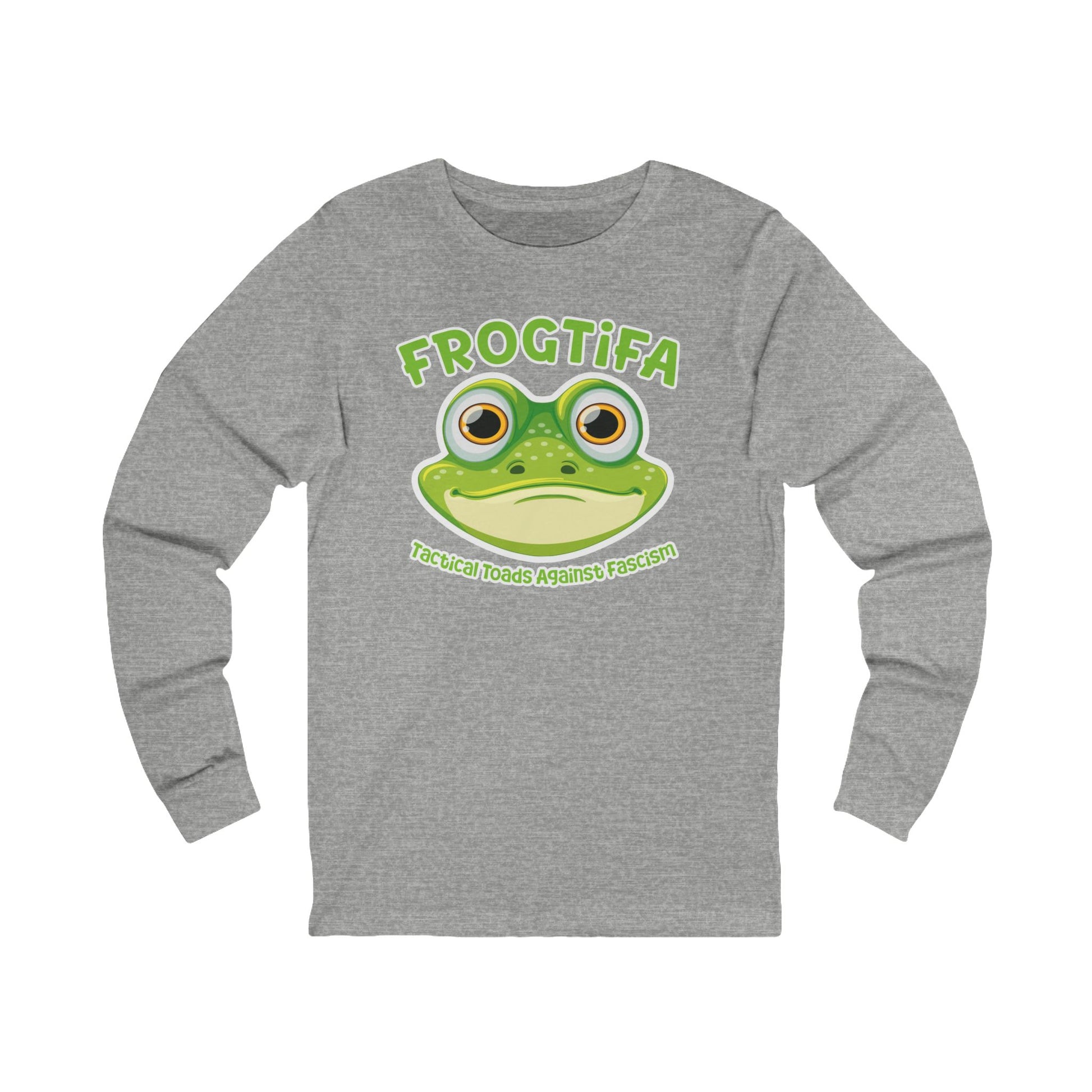 FROGTIFA Tactical Toads Against Fascism Long Sleev t-shirt protest mens womens | Speak Out Shirts
