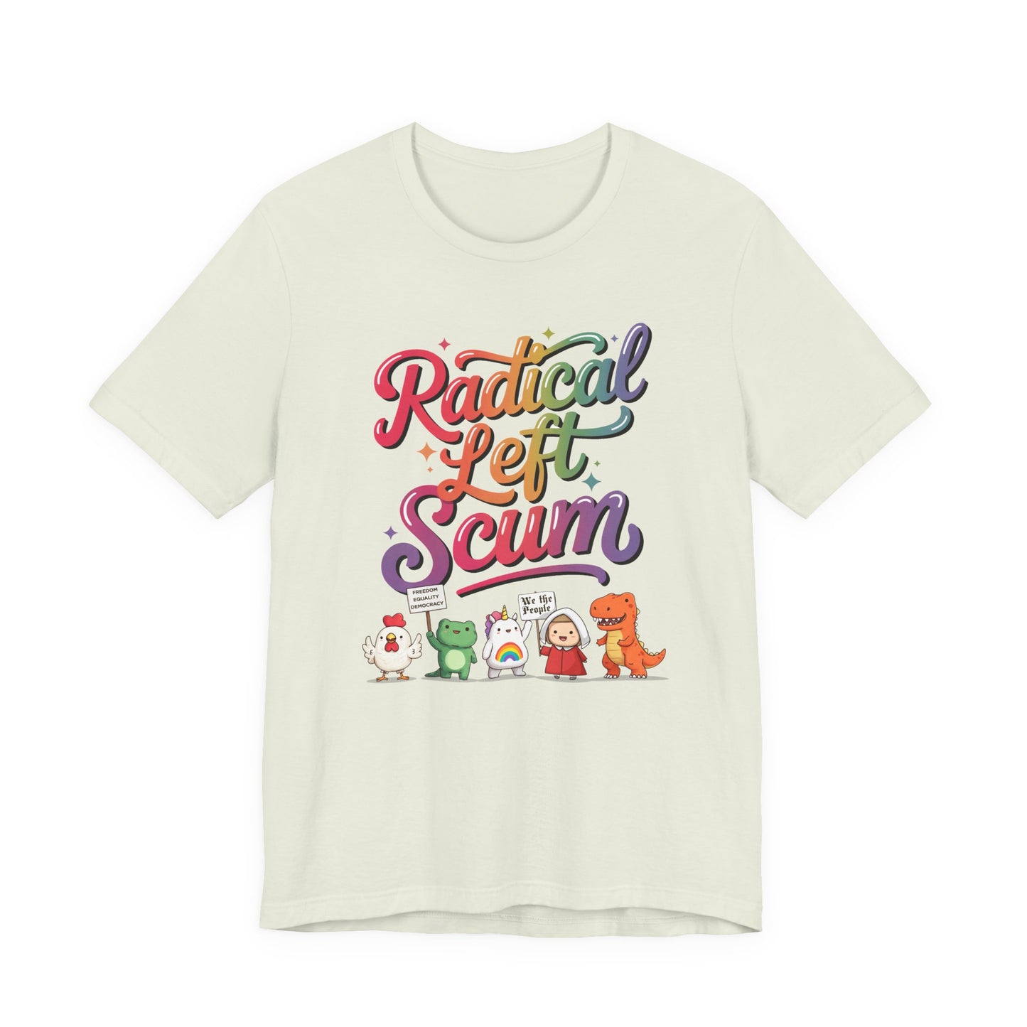 Radical Left Scum Protest Icons Short Sleeve t-shirt protest mens womens | Speak Out Shirts