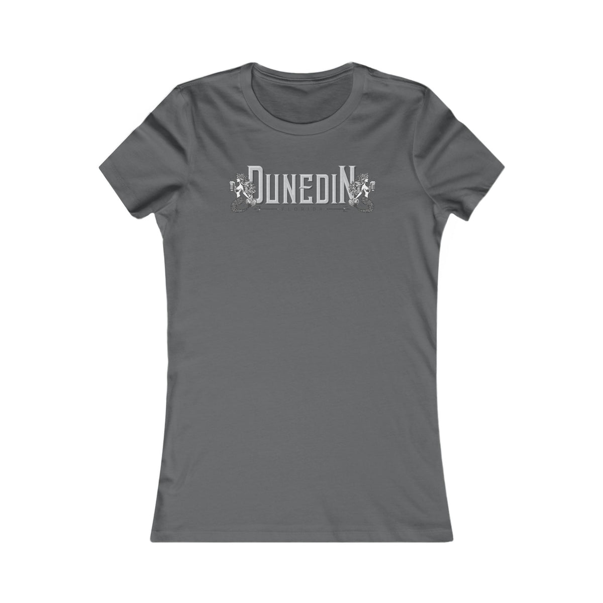 Dunedin FL Mermaids Women's Tee — Yellow Graphic Cotton Shirt