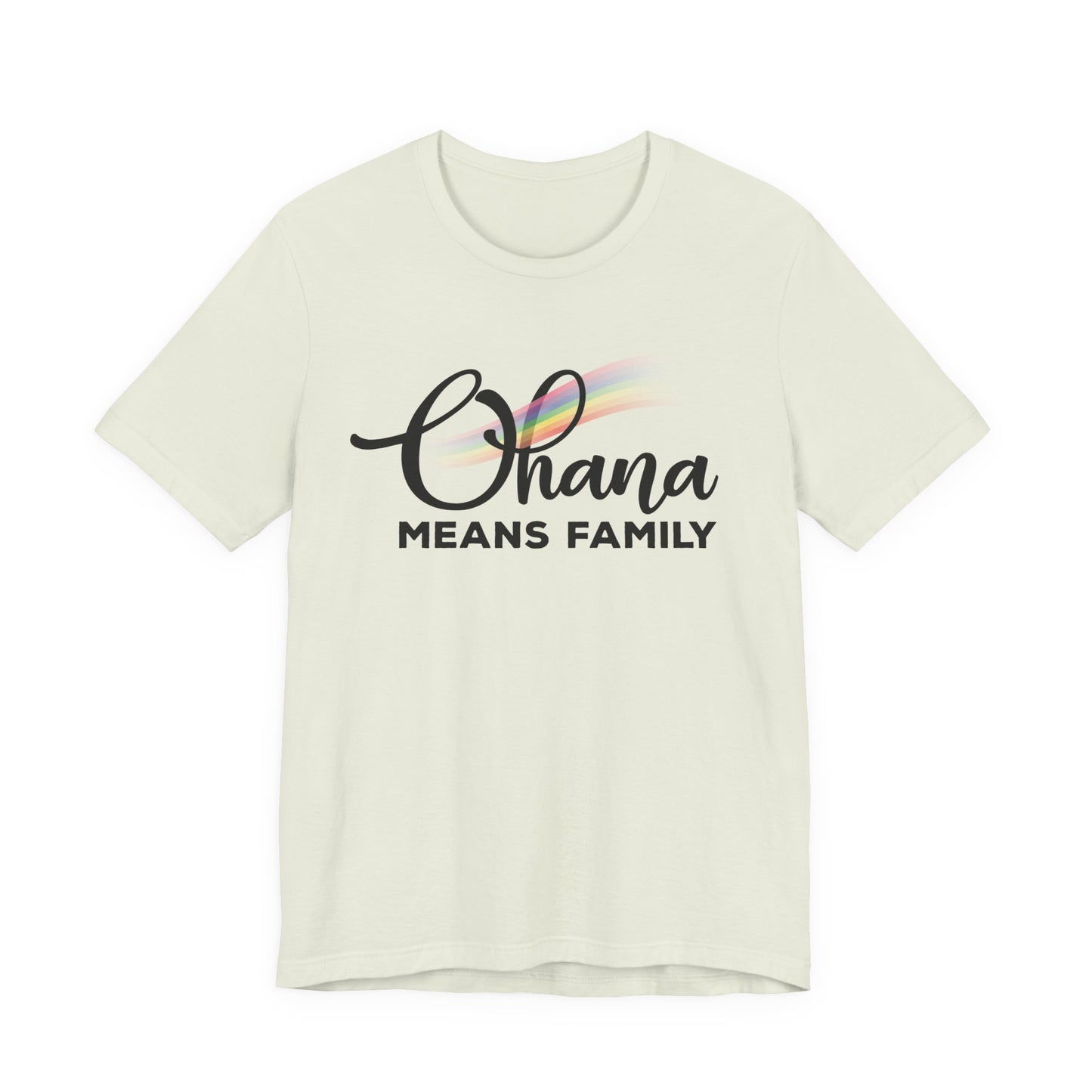 Ohana Means Family Rainbow Unisex Tee