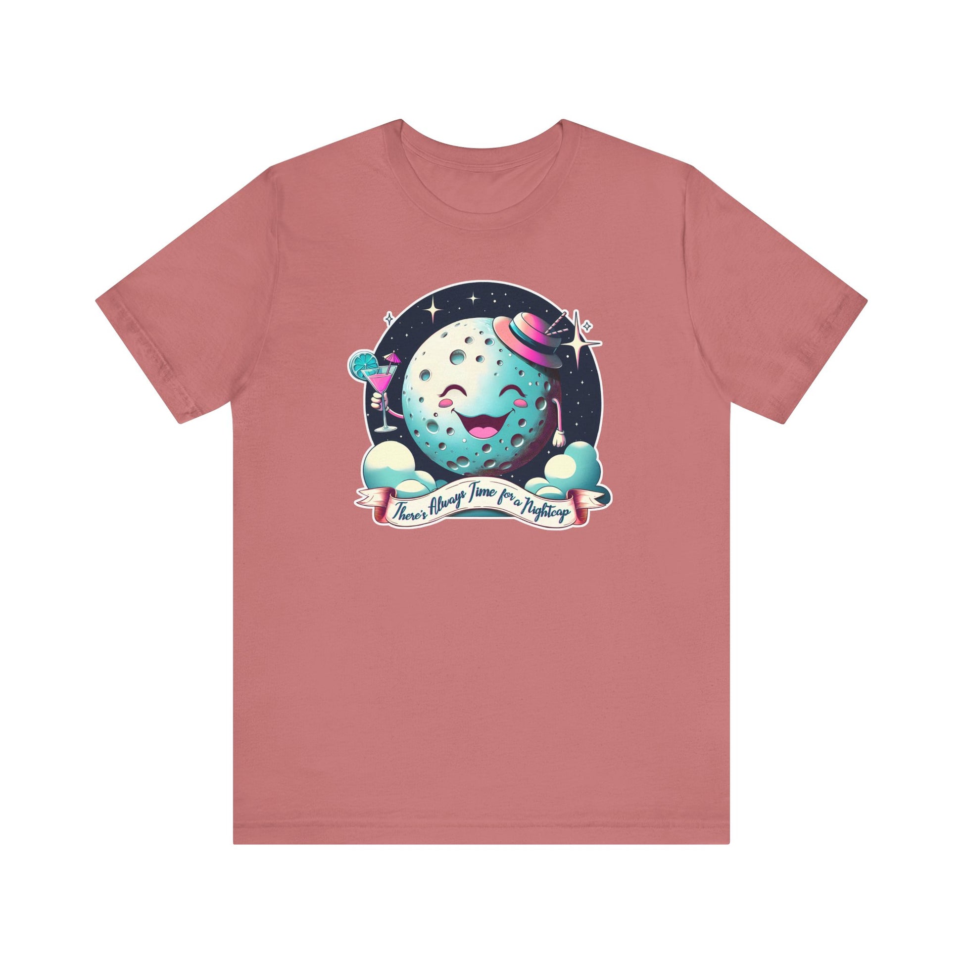 How about a Nightcap? Moon & Martini t-shirt mens womens ladies | Speak Out Shirts