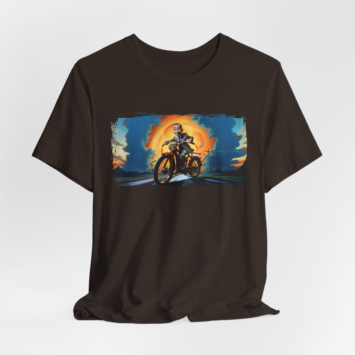 Pee Wee Herman Riding into the Sunset Graphic Tee