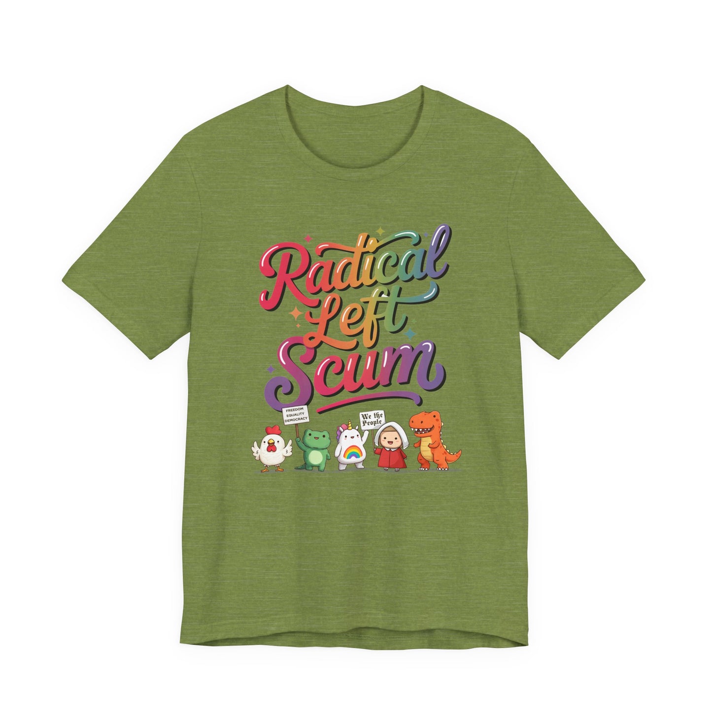 Radical Left Scum Protest Icons Short Sleeve t-shirt protest mens womens | Speak Out Shirts
