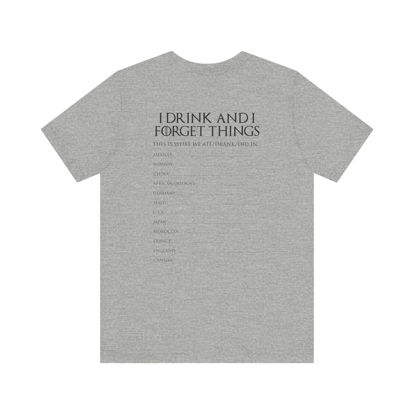 Game of Thirst Epcot Group Drinking Shirt