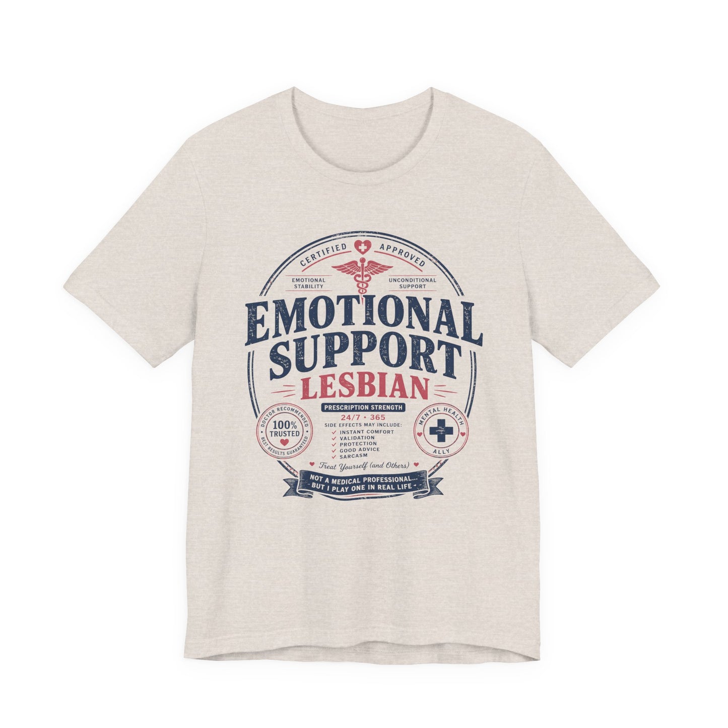 Emotional Support Lesbian Unisex Tee