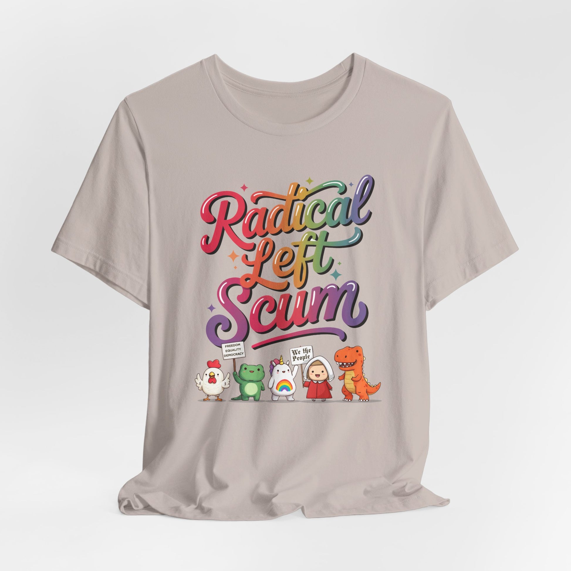 Radical Left Scum Protest Icons Short Sleeve t-shirt protest mens womens | Speak Out Shirts