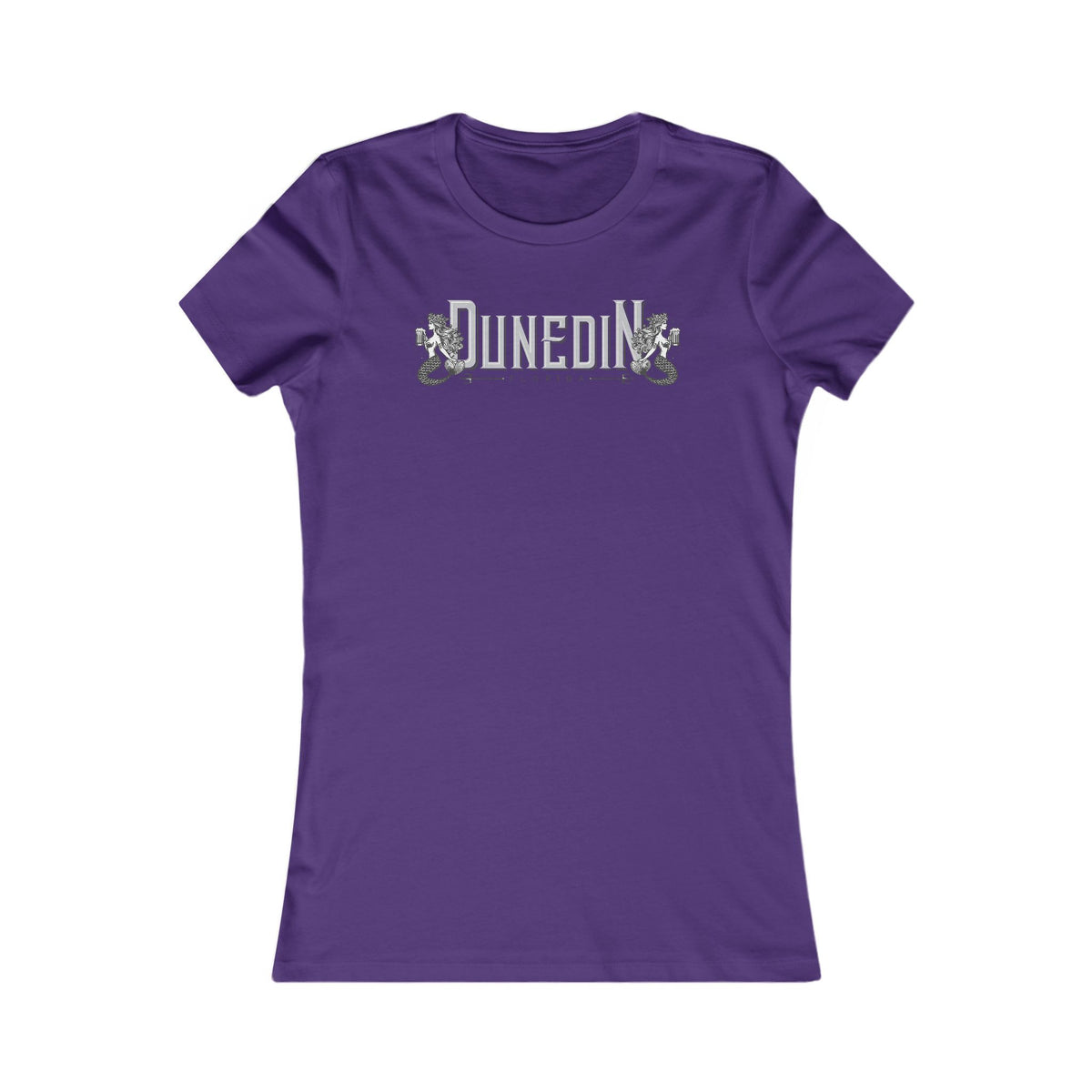 Dunedin FL Mermaids Women's Tee — Yellow Graphic Cotton Shirt