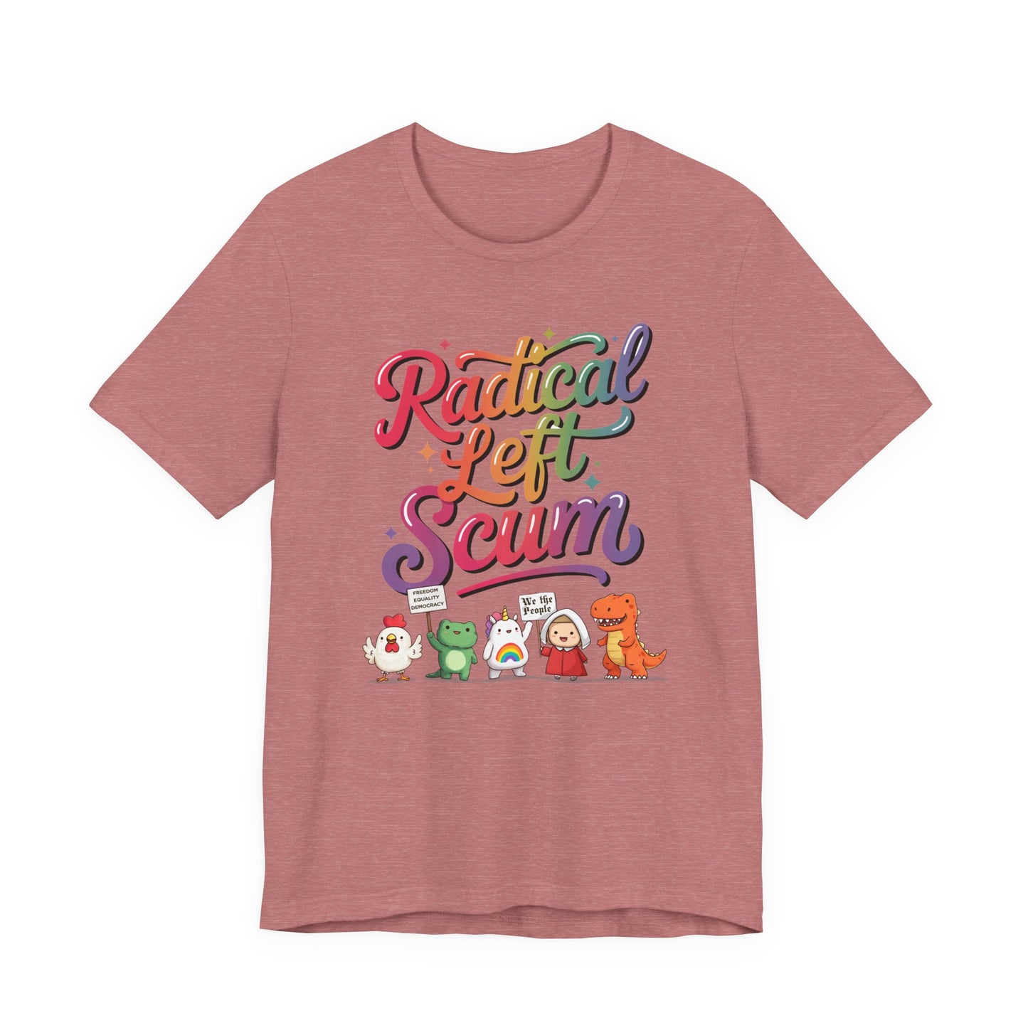 Radical Left Scum Protest Icons Short Sleeve t-shirt protest mens womens | Speak Out Shirts