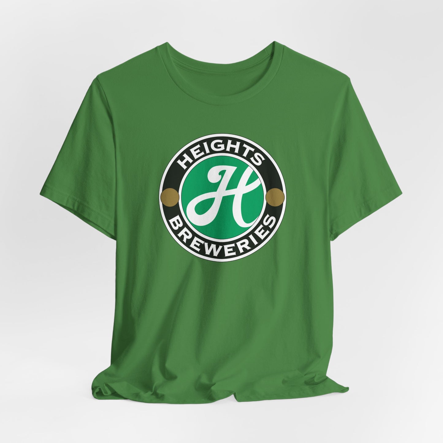 Heights Breweries Logo T‑Shirt — Retro Green Brewery Emblem Tee