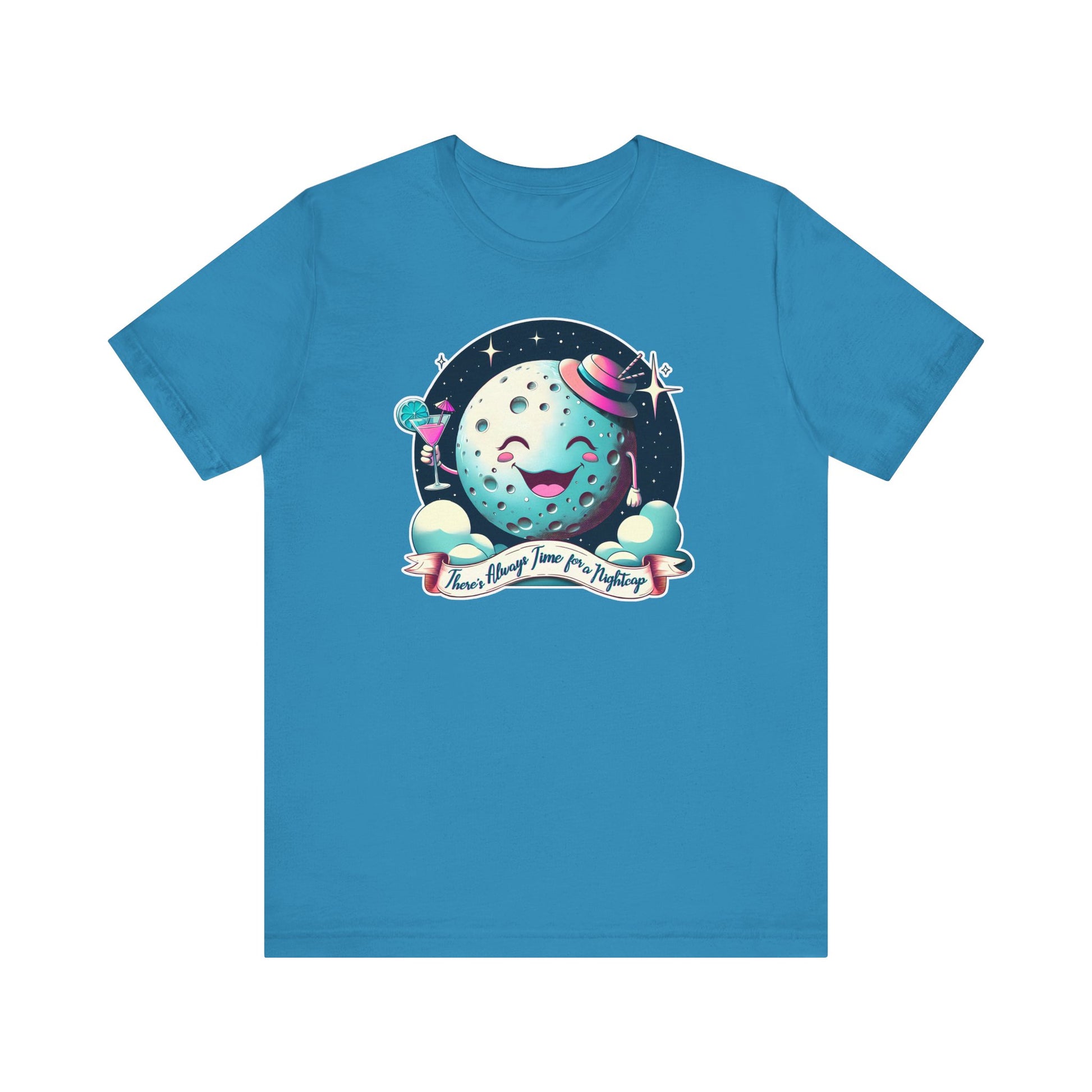 How about a Nightcap? Moon & Martini t-shirt mens womens ladies | Speak Out Shirts