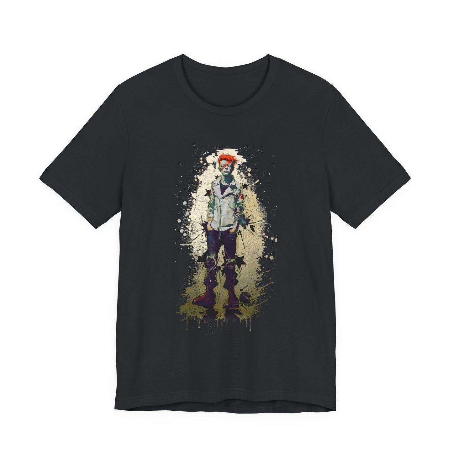 Young David Bowie graphic tee Ñ teenage punk-era portrait of the rock legend