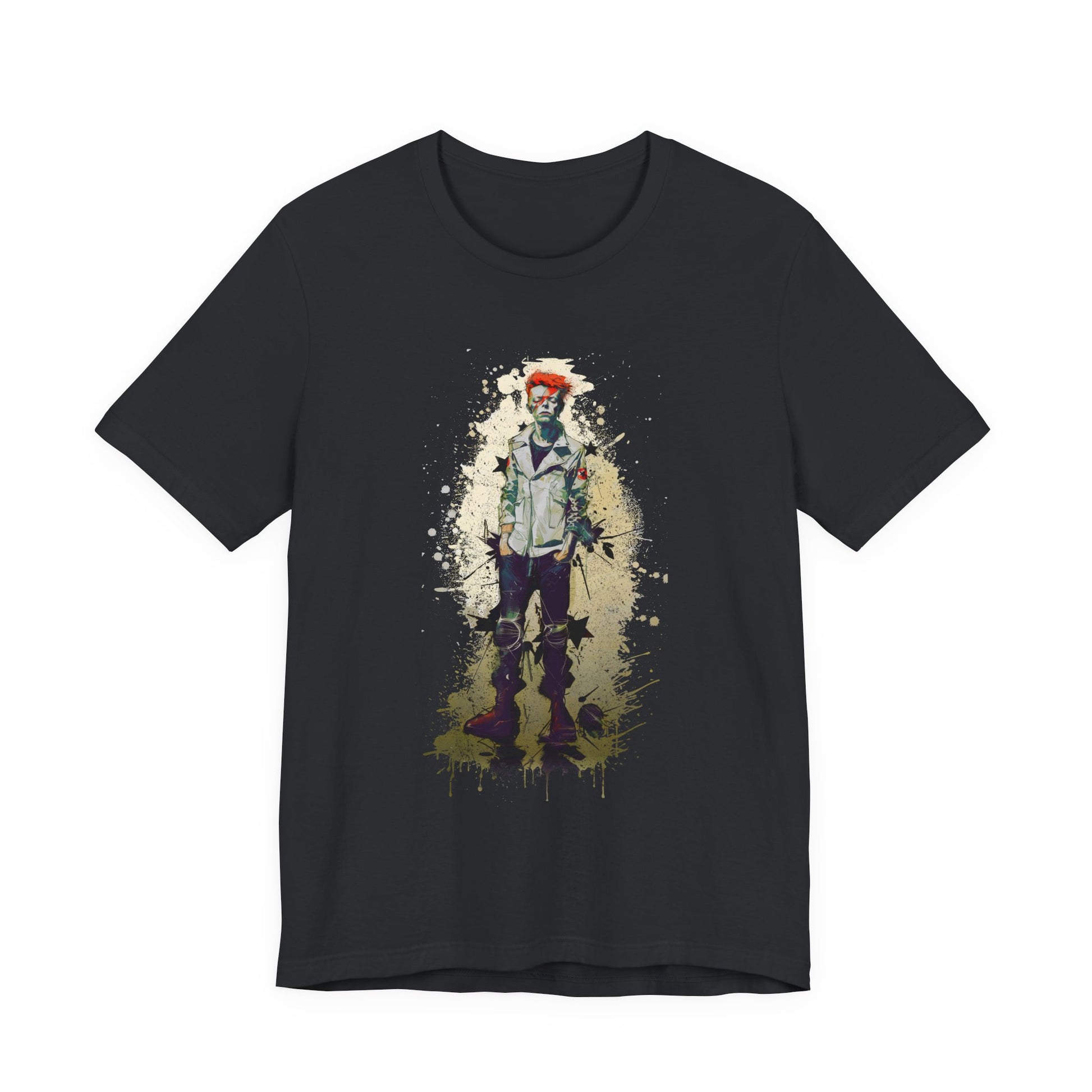 Young David Bowie graphic tee Ñ teenage punk-era portrait of the rock legend