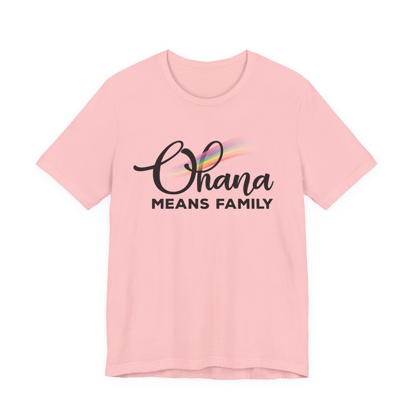 Ohana Means Family Rainbow Unisex Tee