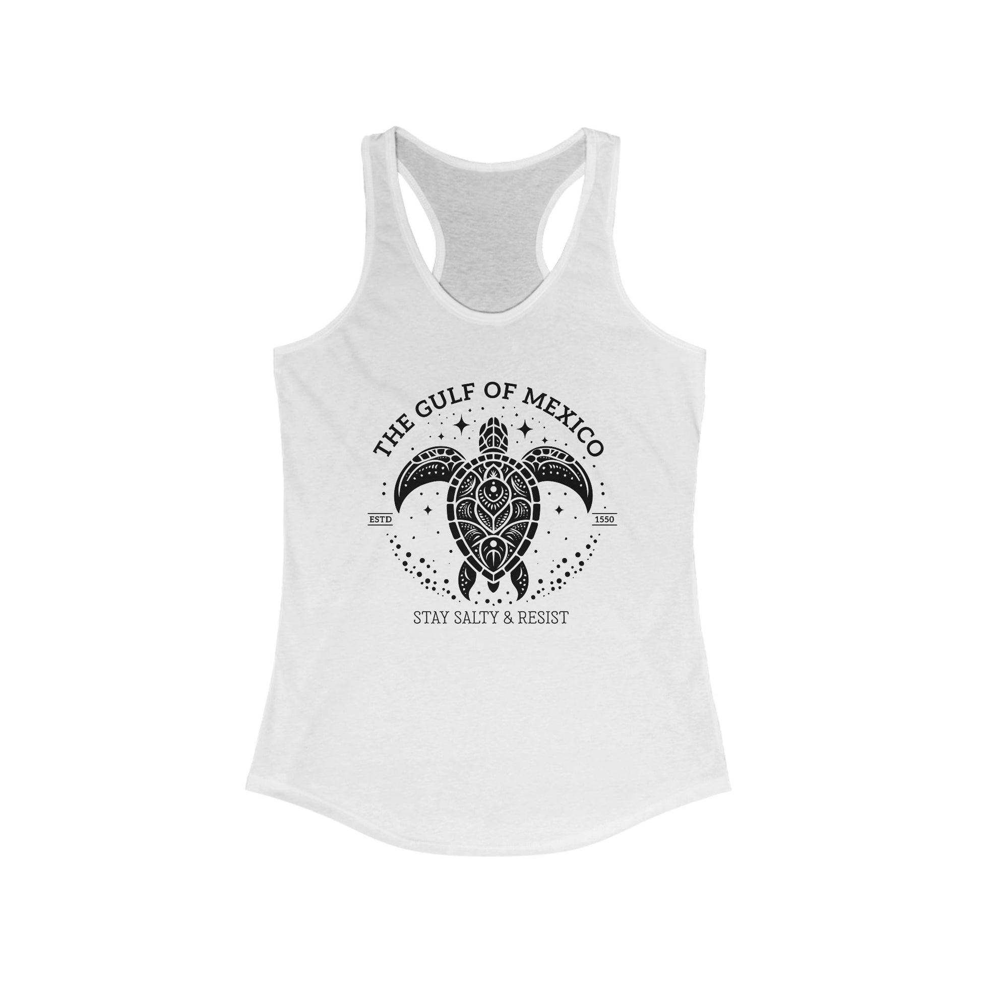 Gulf of México Tortuga Tank Stay Salty & Resist t-shirt protest mens womens | Speak Out Shirts