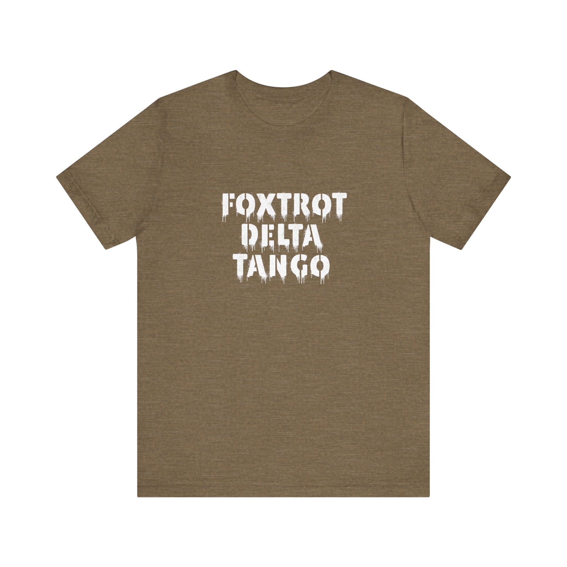 Foxtrot Delta Tango FDT t-shirt activist mens womens | Speak Out Shirts
