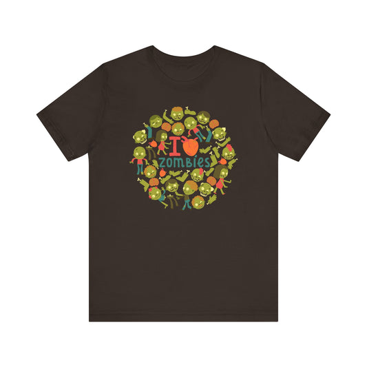 I Love Zombies - Zombie Hand Unisex Halloween Shirt