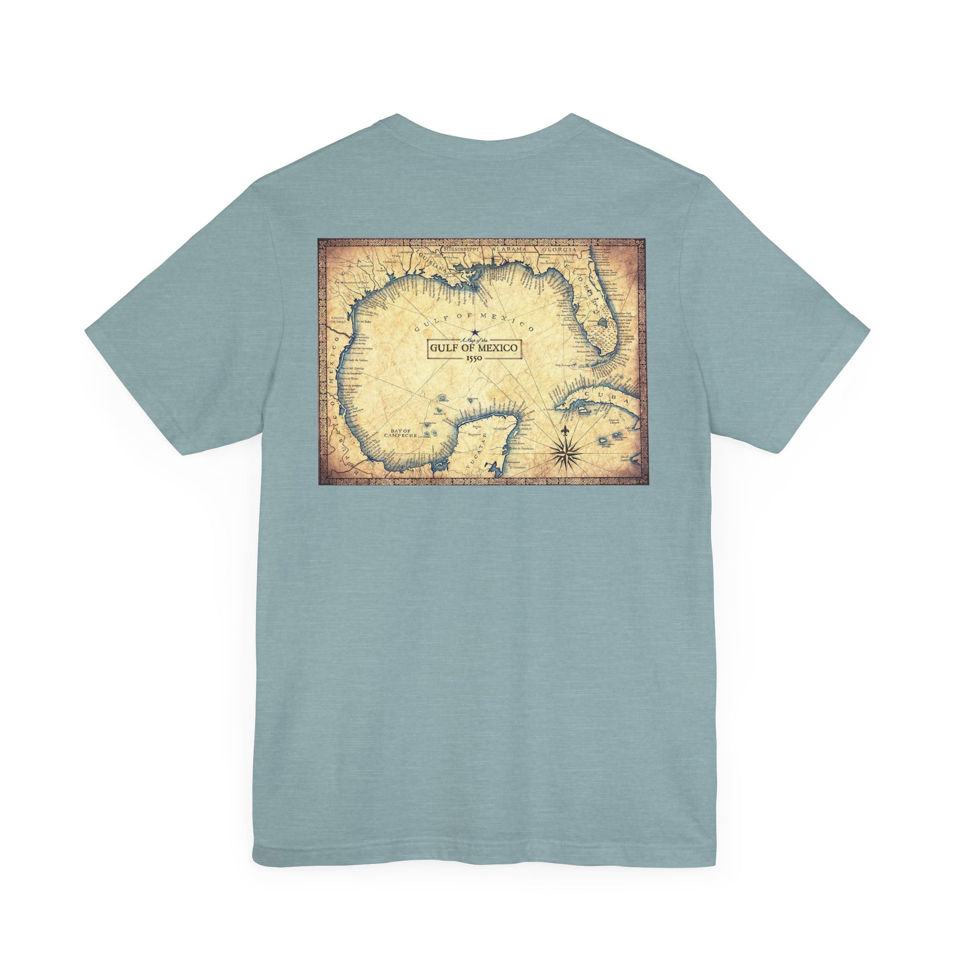 Golfo de México Map Por Siempre Two Sided t-shirt protest mens womens | Speak Out Shirts