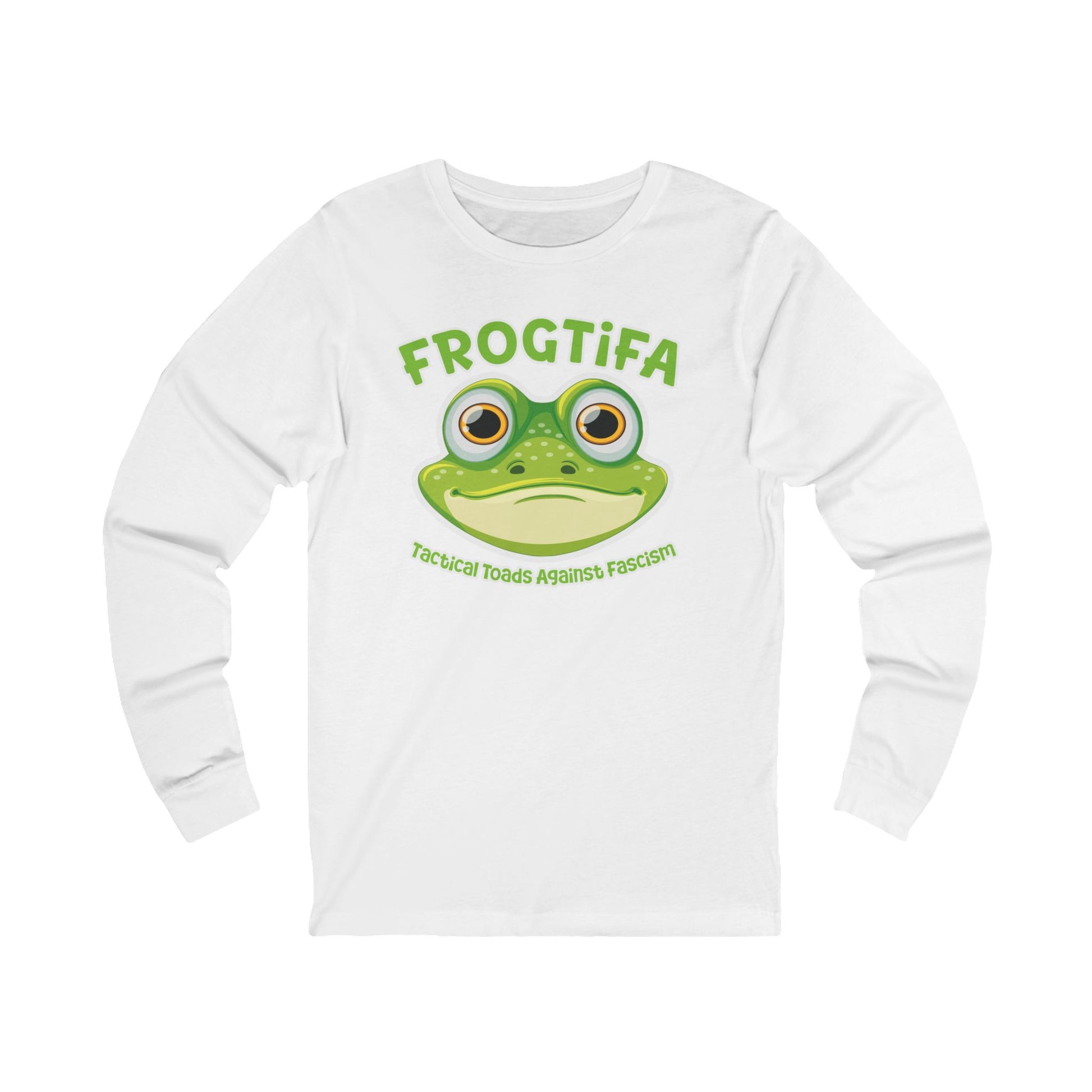 FROGTIFA Tactical Toads Against Fascism Long Sleev t-shirt protest mens womens | Speak Out Shirts