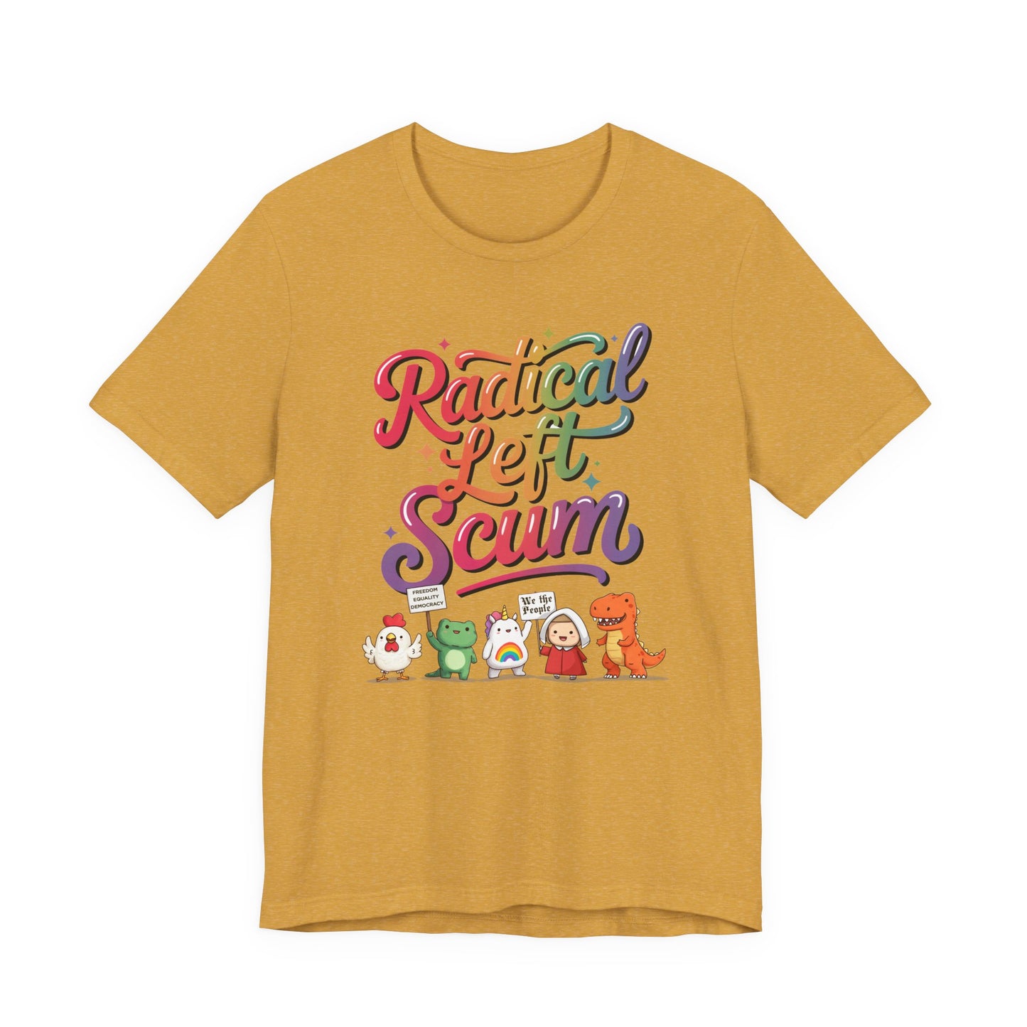 Radical Left Scum Protest Icons Short Sleeve t-shirt protest mens womens | Speak Out Shirts