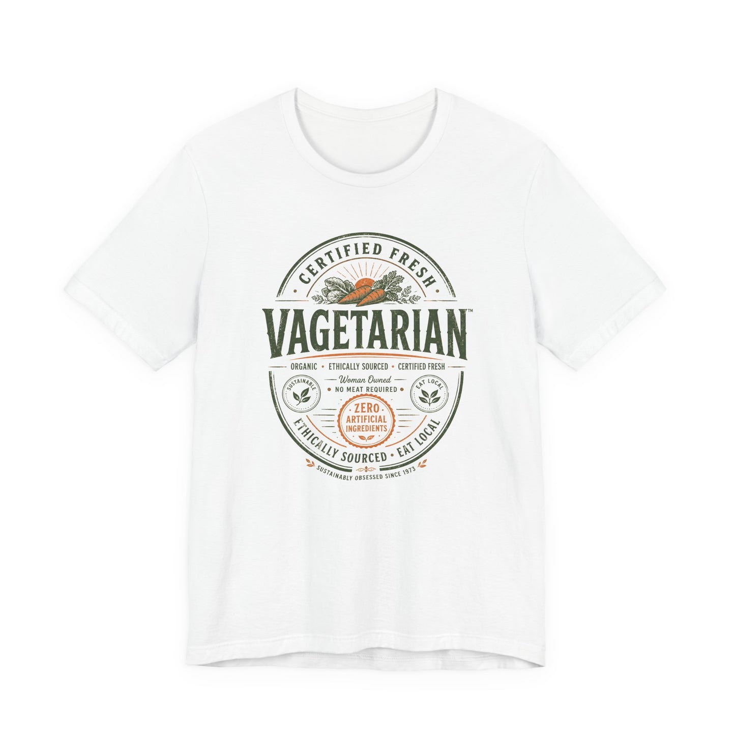 100% Certified Vagetarian - Unisex Tee