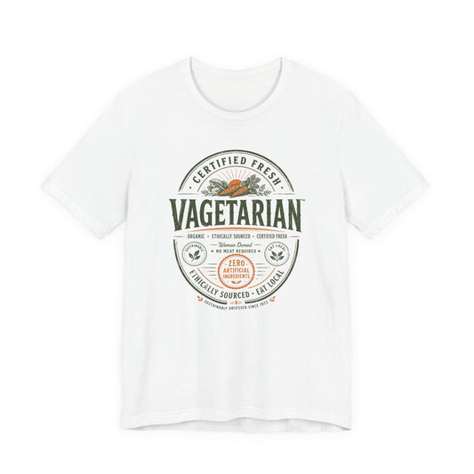 100% Certified Vagetarian - Unisex Tee